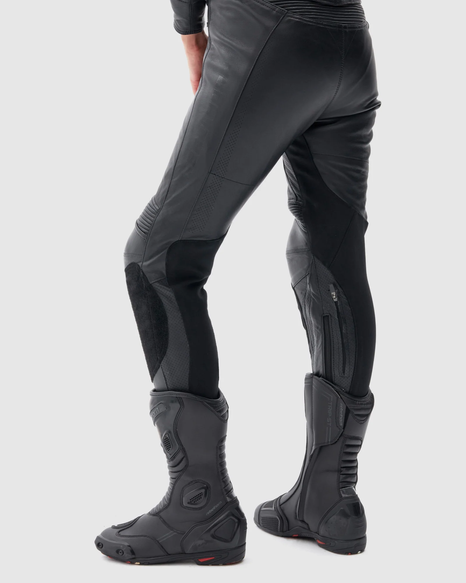 Rebel Women's Motorcycle Pants Black - Image 4