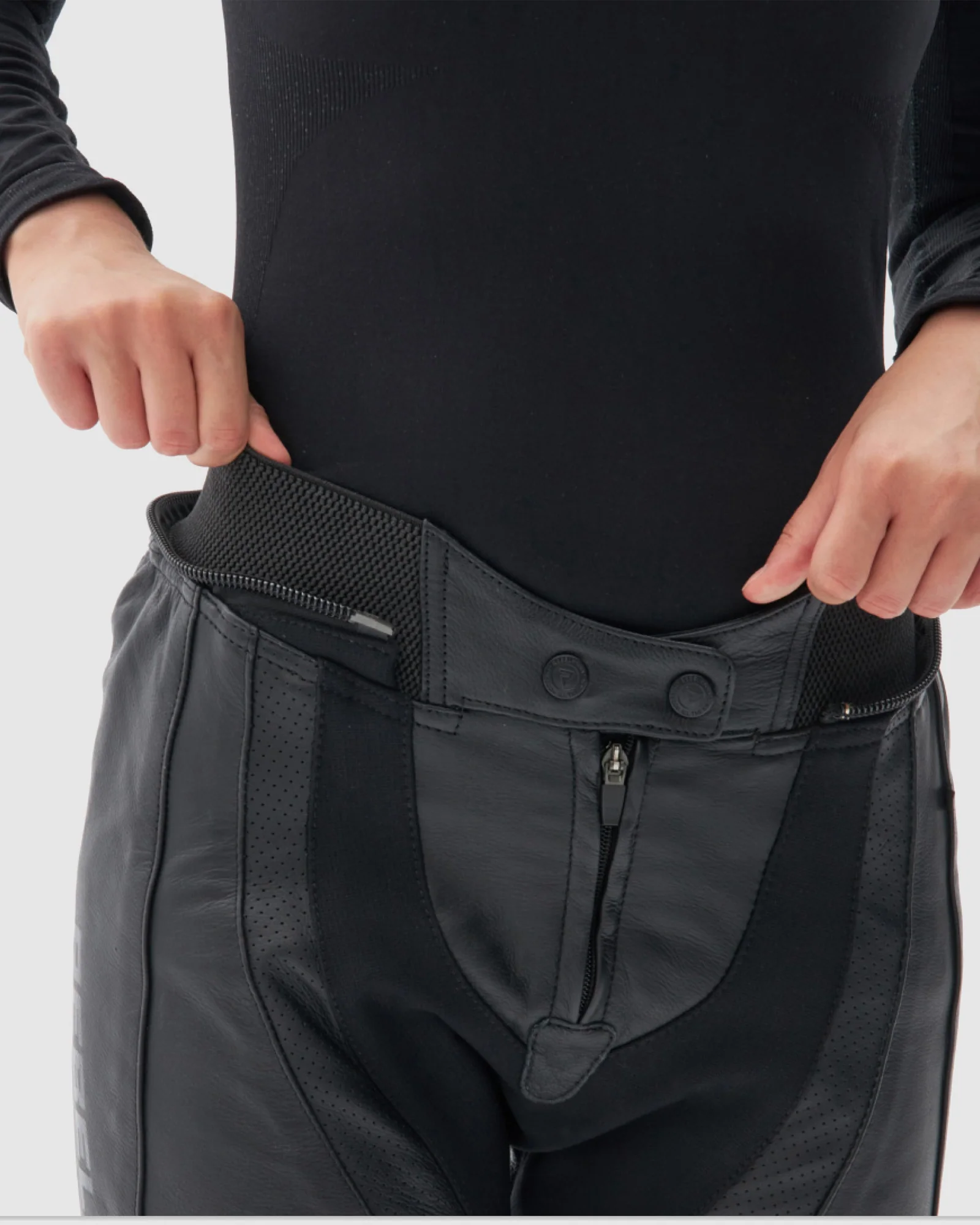 Rebel Women's Motorcycle Pants Black - Image 6