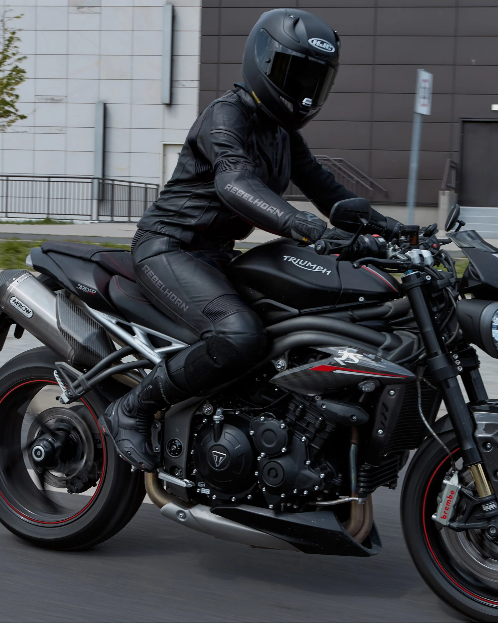 Rebel Women's Motorcycle Pants Black - Image 9