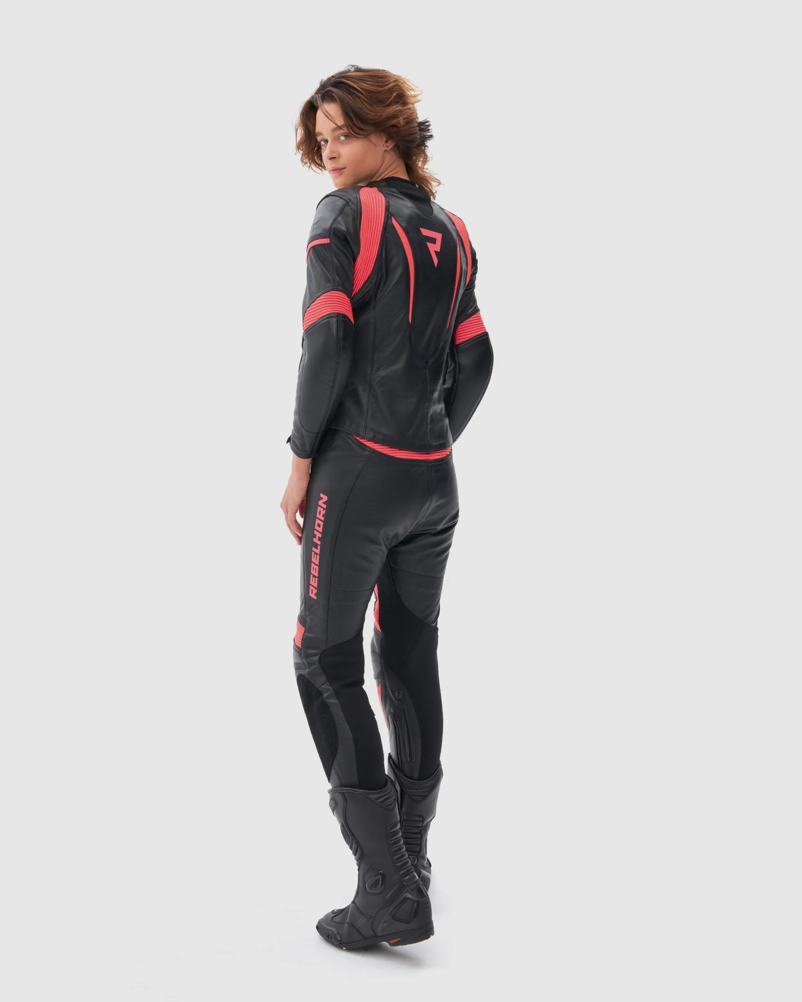 Rebel Women's Motorcycle Pants Pink - Image 11