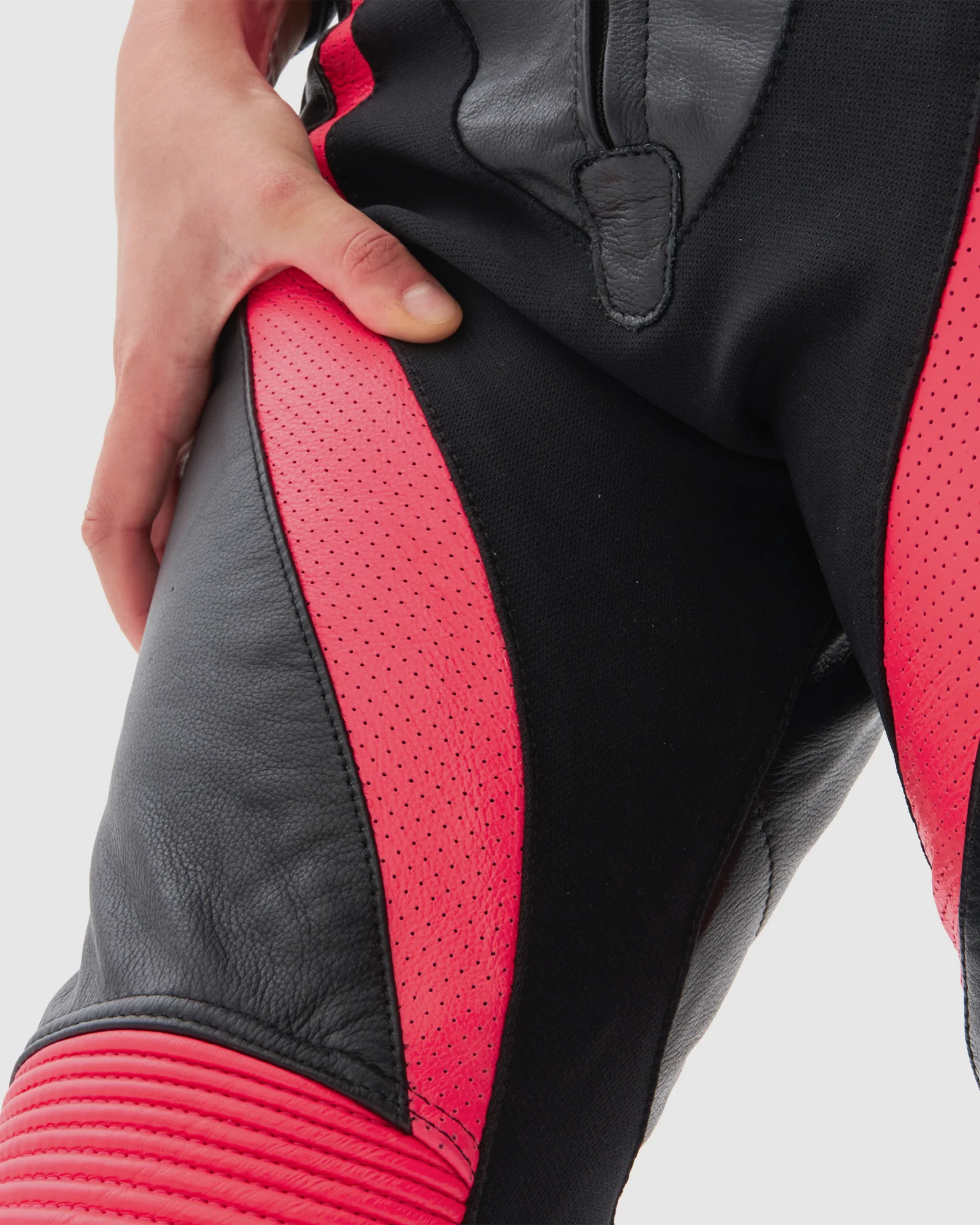 Rebel Women's Motorcycle Pants Pink - Image 5