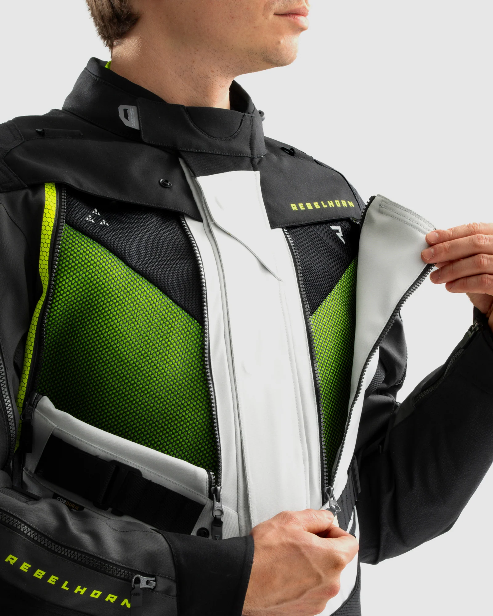 Hardy 3.0 Motorcycle Jacket Grey - Image 4