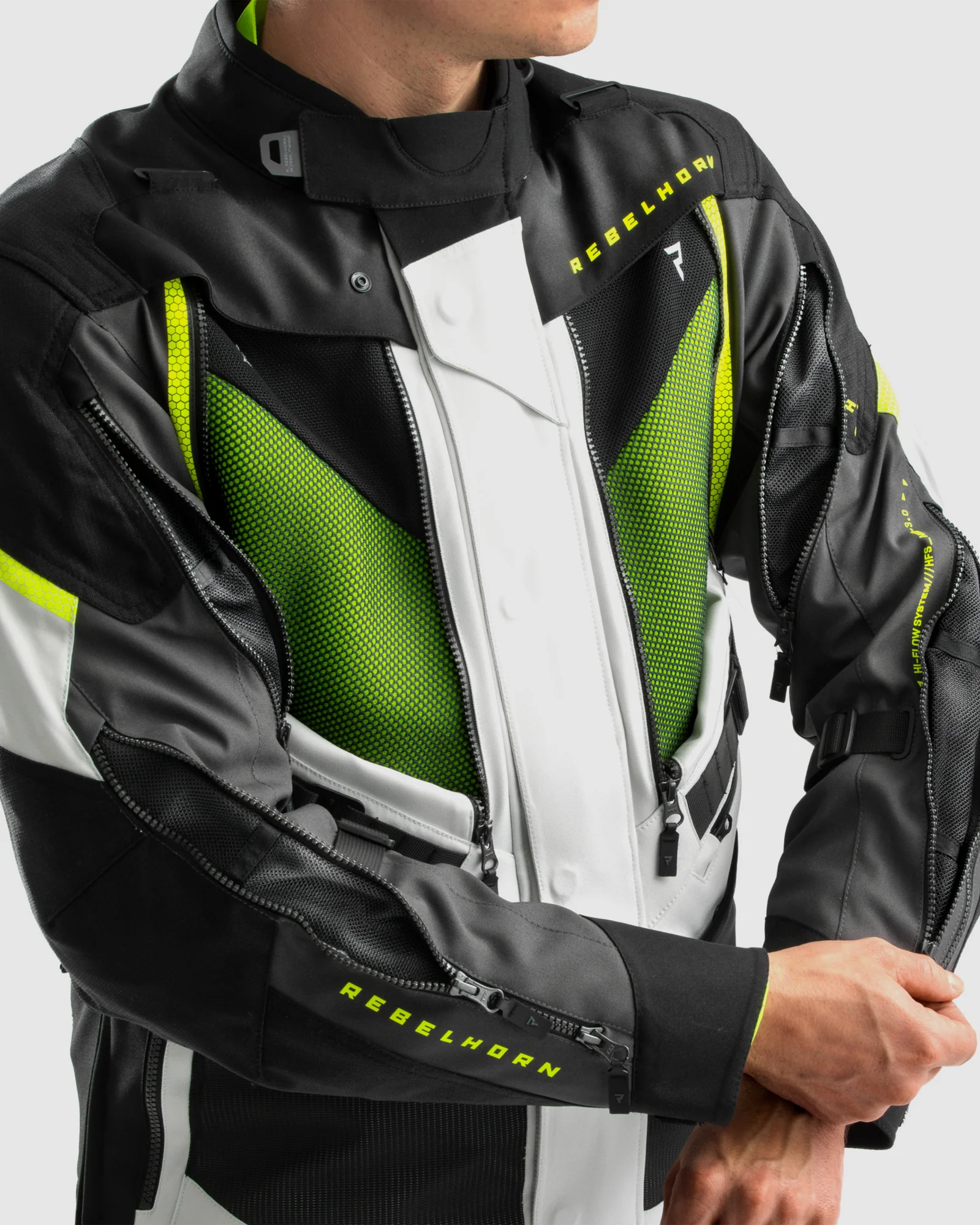 Hardy 3.0 Motorcycle Jacket Grey - Image 6