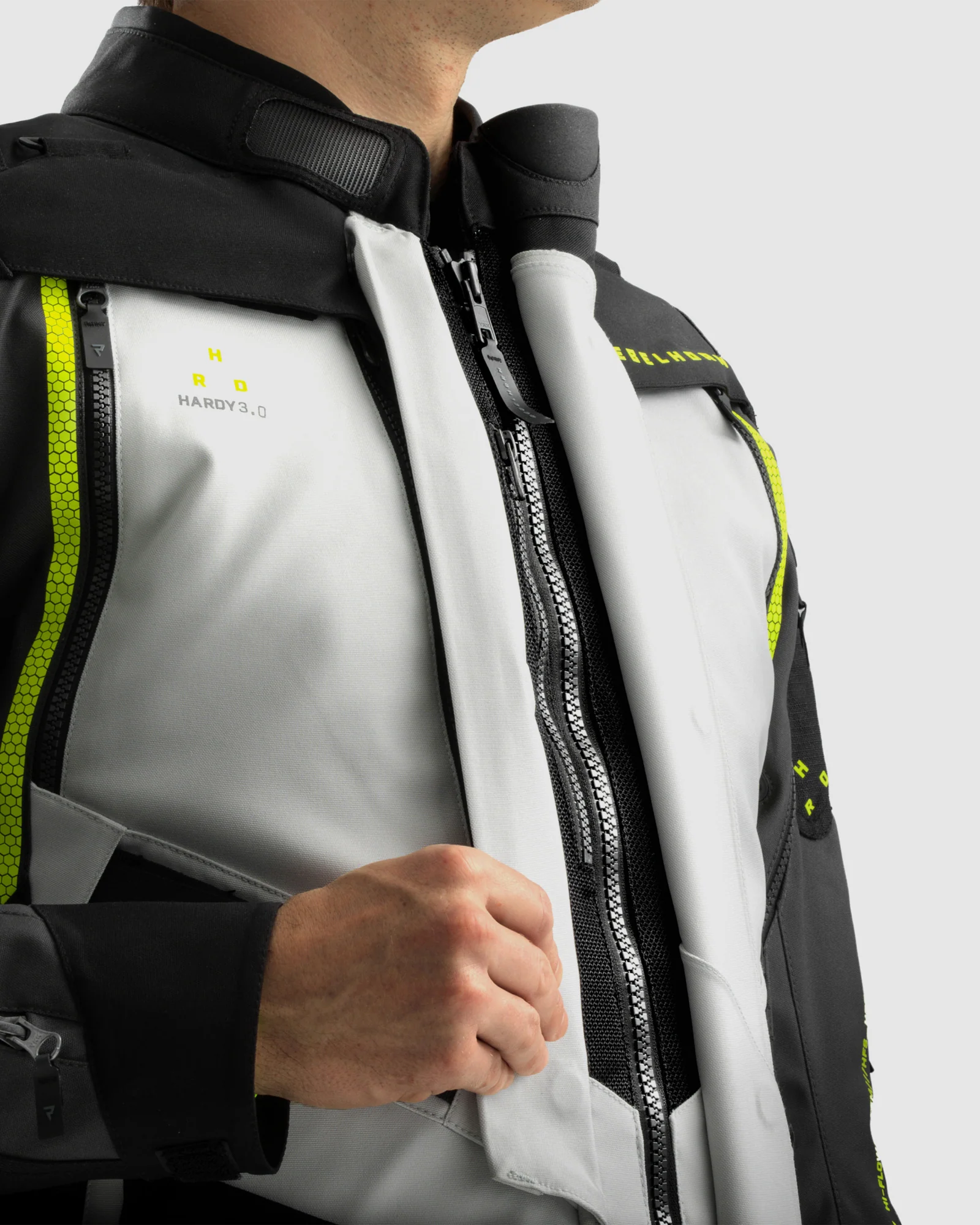 Hardy 3.0 Motorcycle Jacket Grey - Image 7