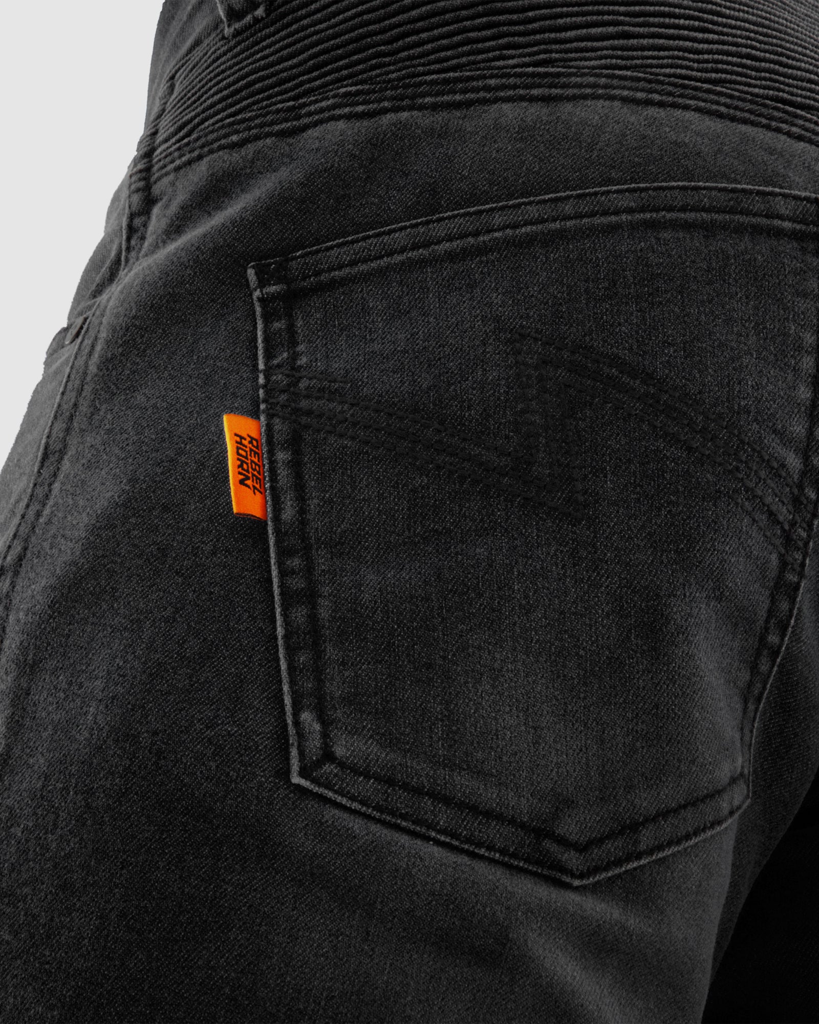 Revolt Motorcycle Jeans Black - Image 10