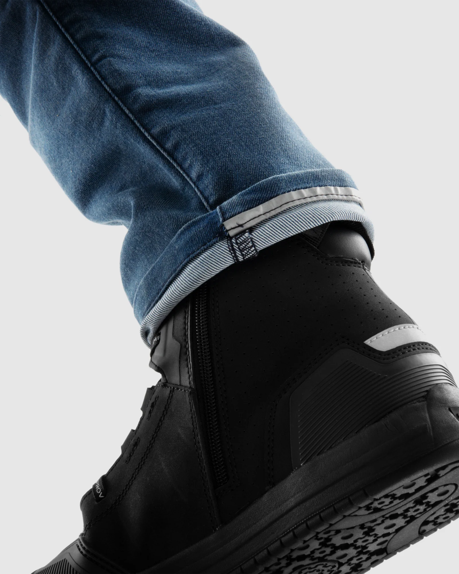 Revolt Motorcycle Jeans Washed Blue - Image 6