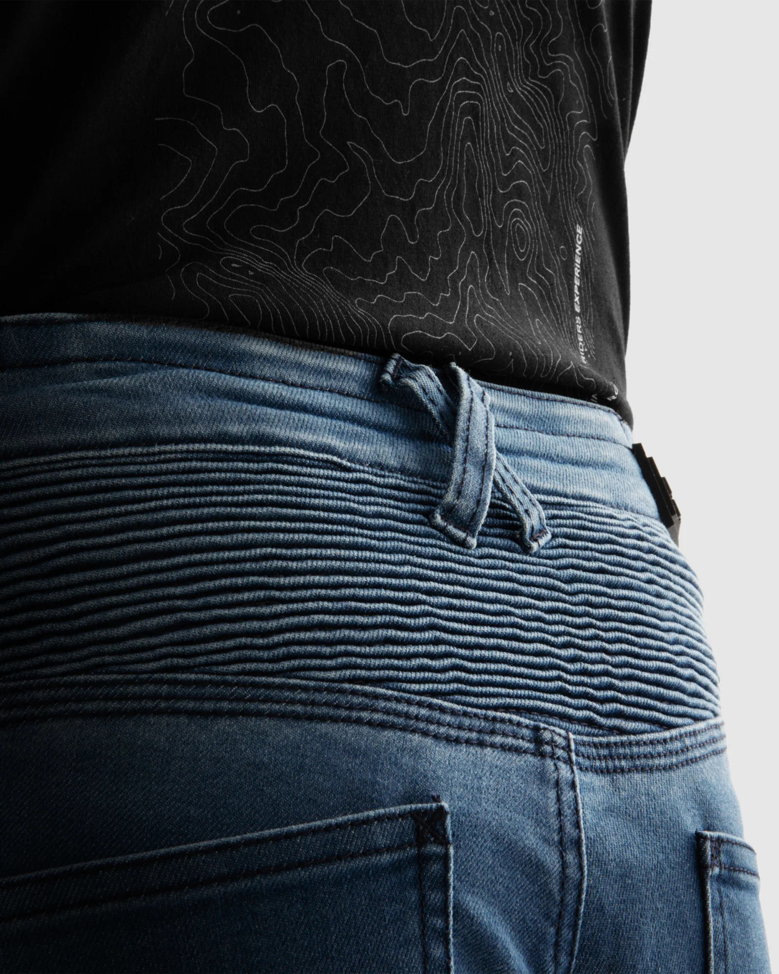 Revolt Motorcycle Jeans Washed Blue - Image 8