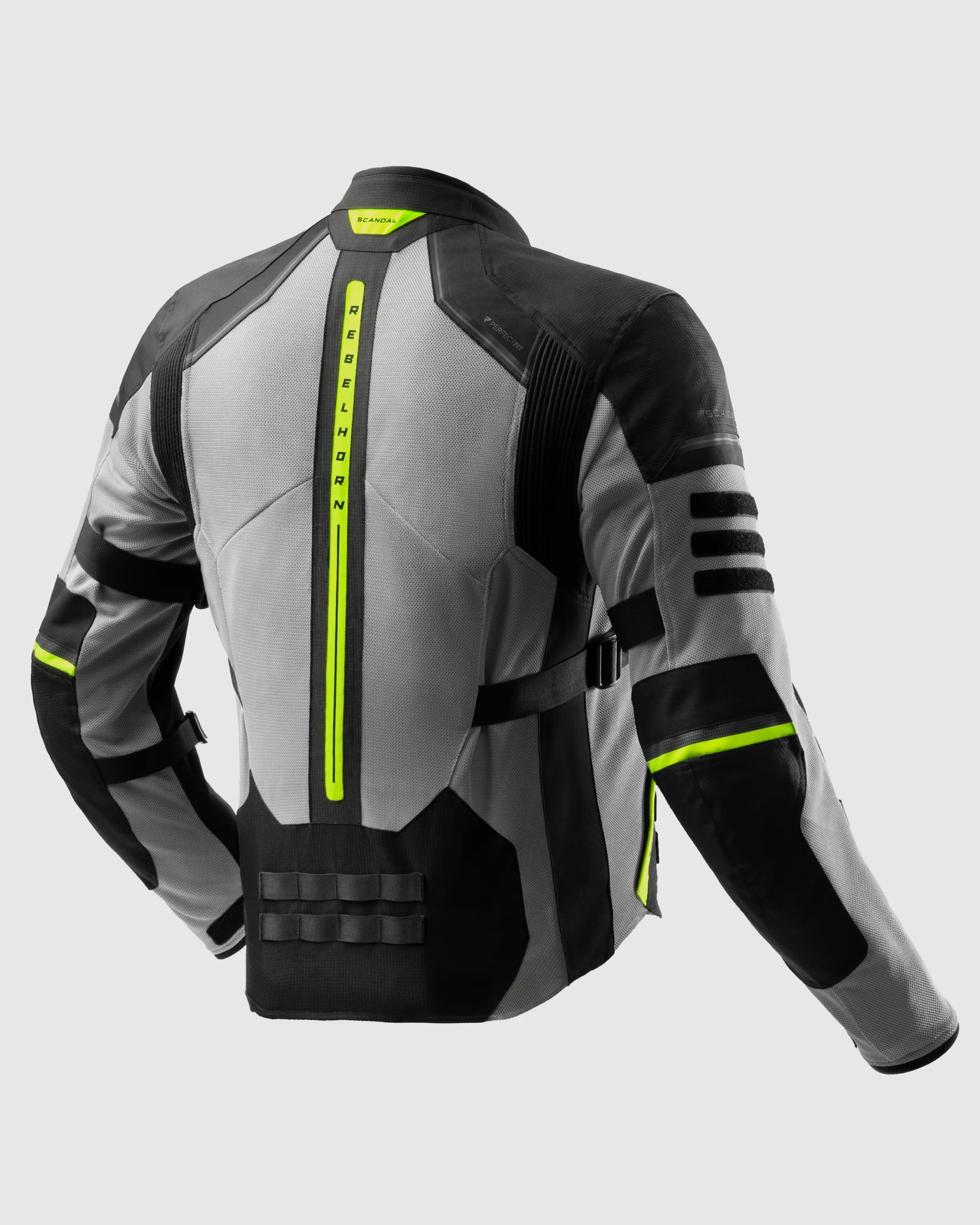 Scandal 3.0 Motorcycle Jacket Fluo Yellow - Image 2
