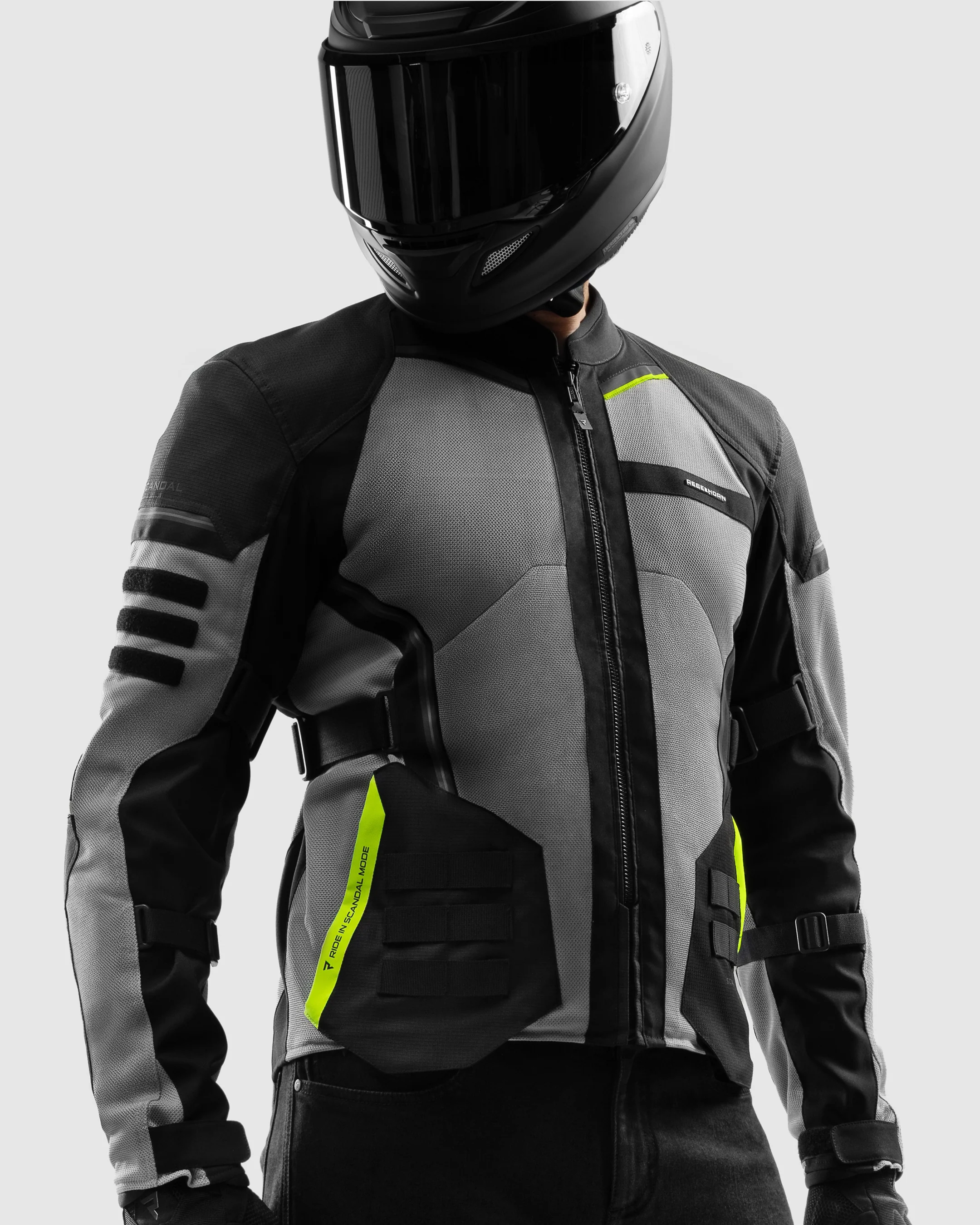 Scandal 3.0 Motorcycle Jacket Fluo Yellow - Image 3