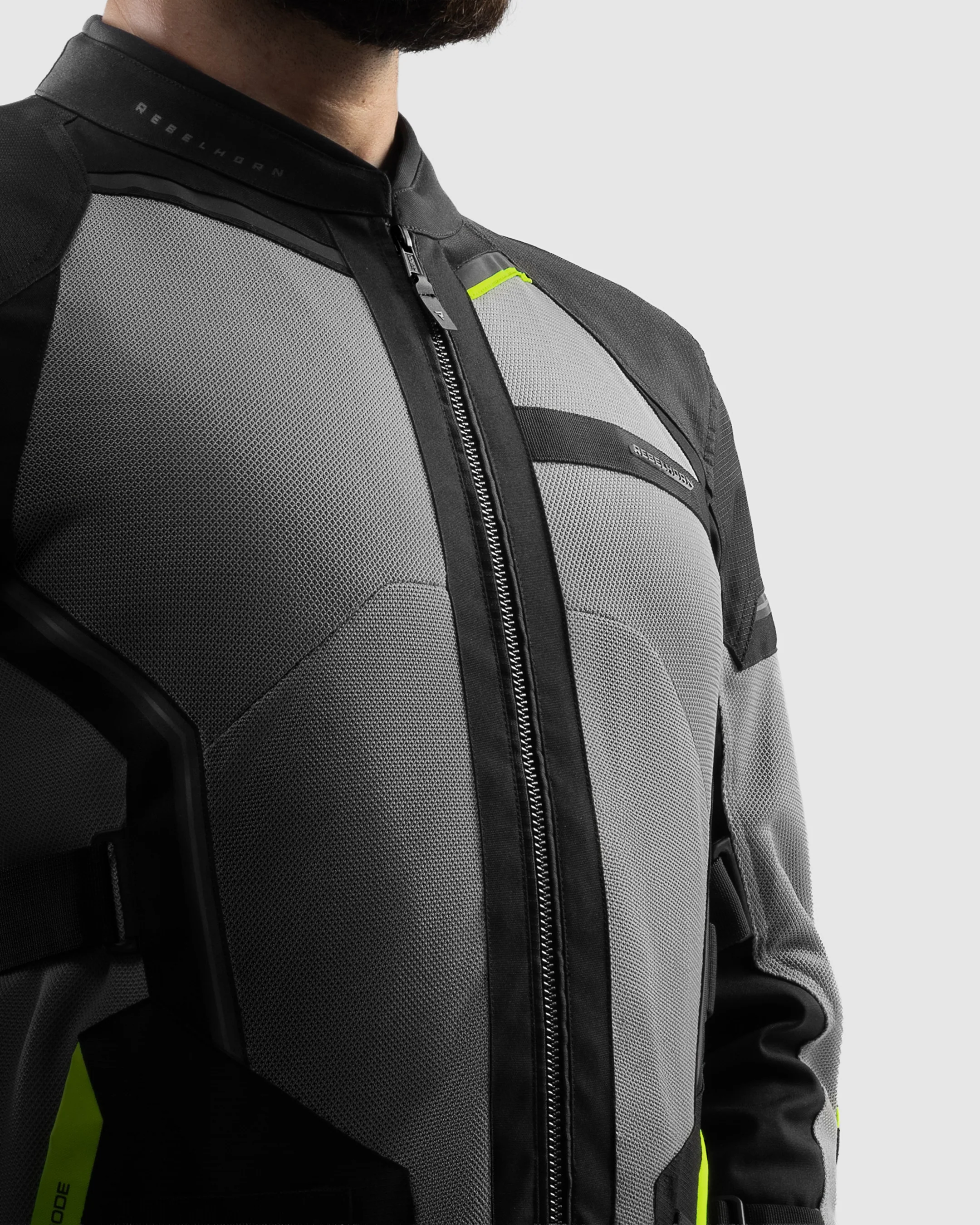 Scandal 3.0 Motorcycle Jacket Fluo Yellow - Image 4