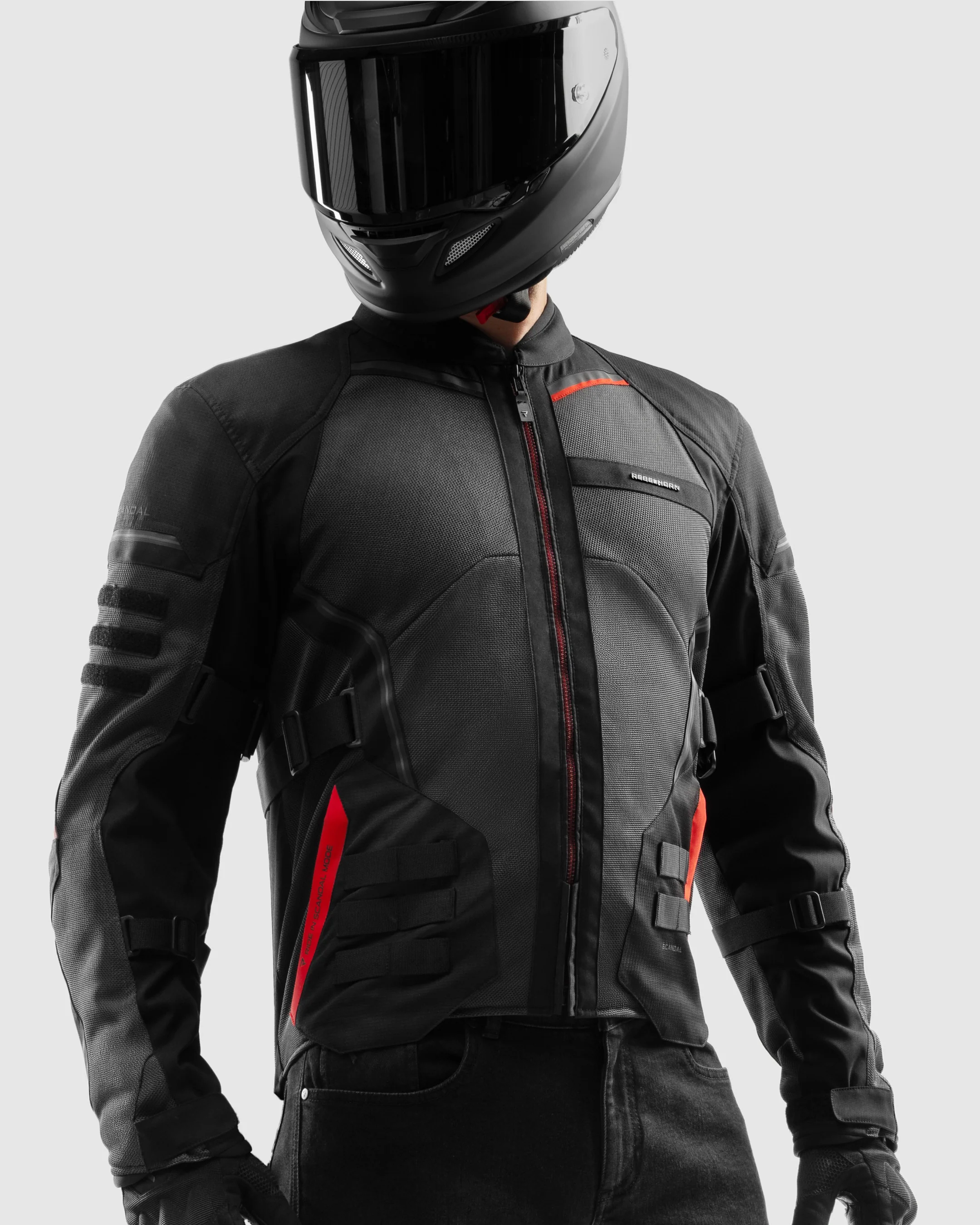 Scandal 3.0 Motorcycle Jacket Red - Image 3