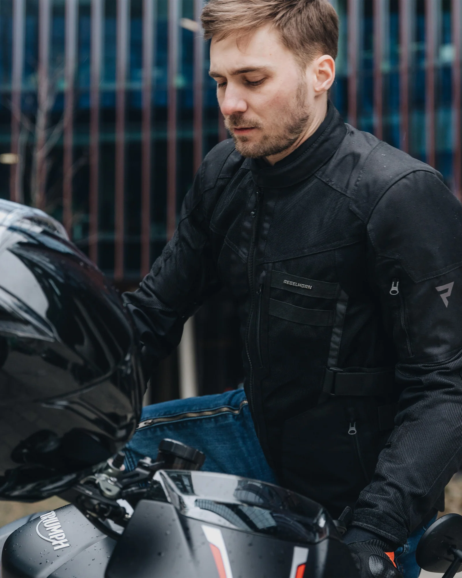 Scandal II Motorcycle Jacket Black - Image 8