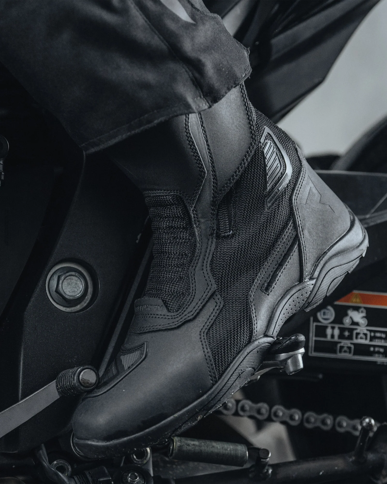 Scout Air Motorcycle Boots Black Matt - Image 7