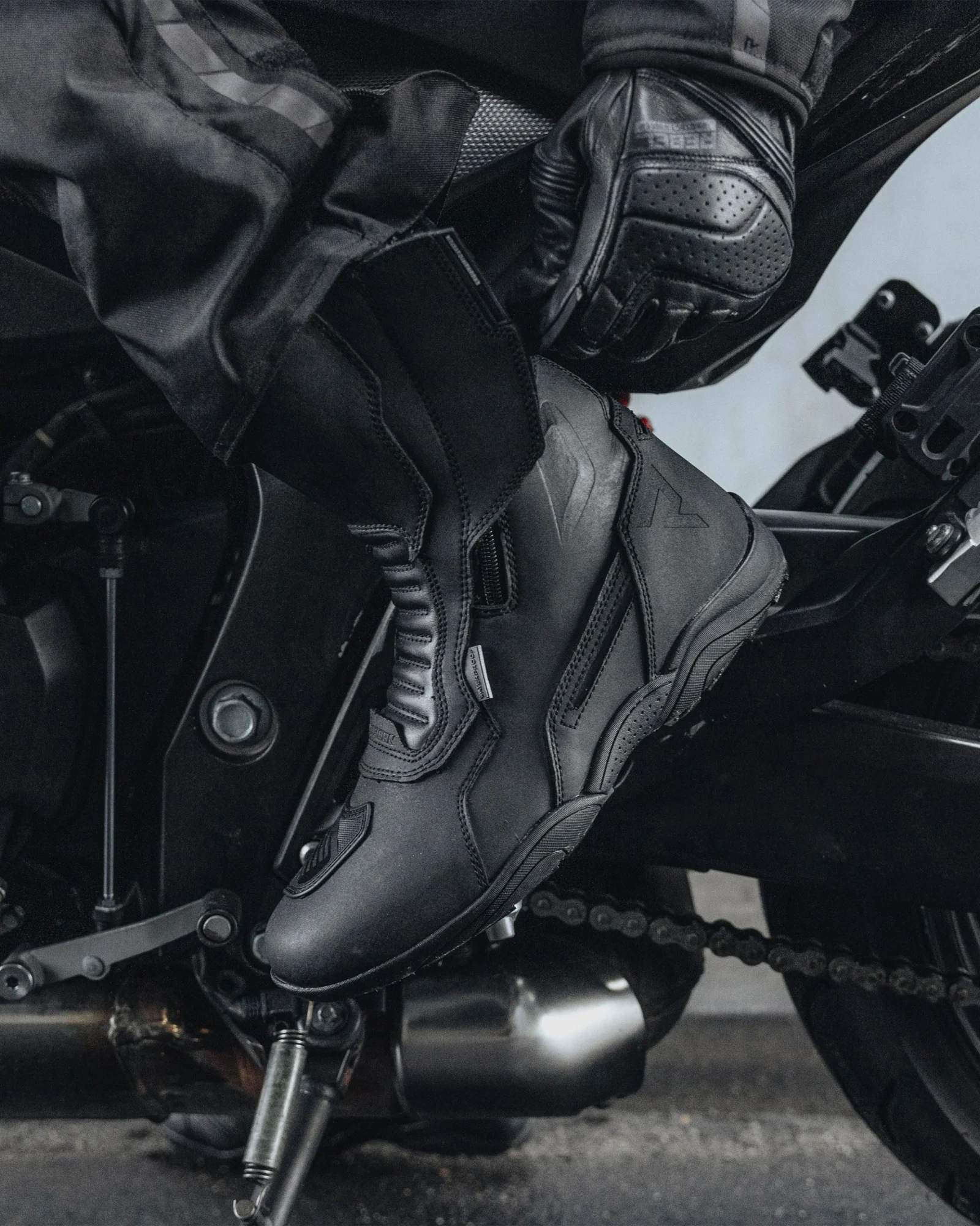 Scout Motorcycle Boots Black Matt - Image 4