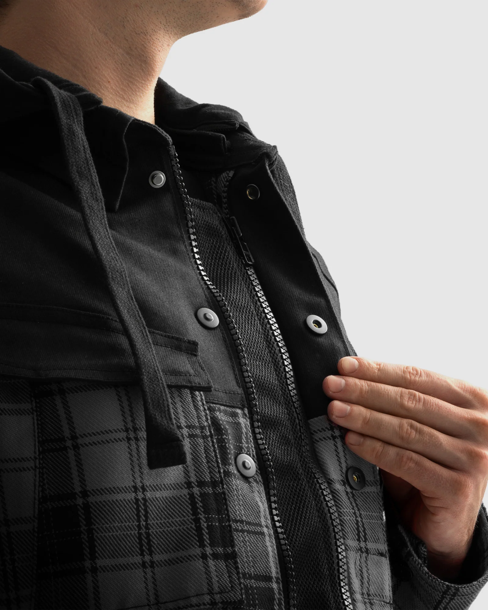 Shifter Motorcycle Shirt Grey - Image 6