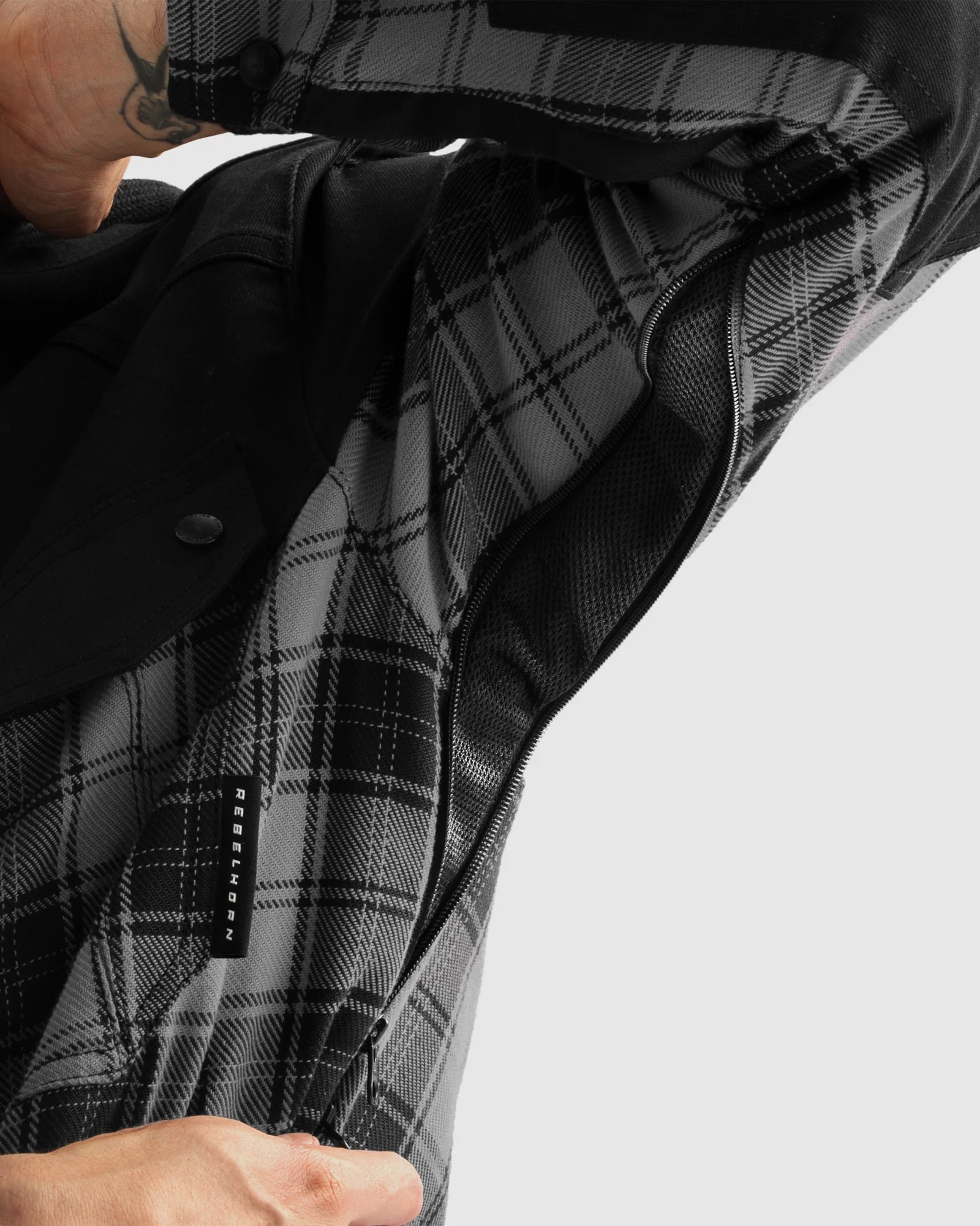 Shifter Motorcycle Shirt Grey - Image 7