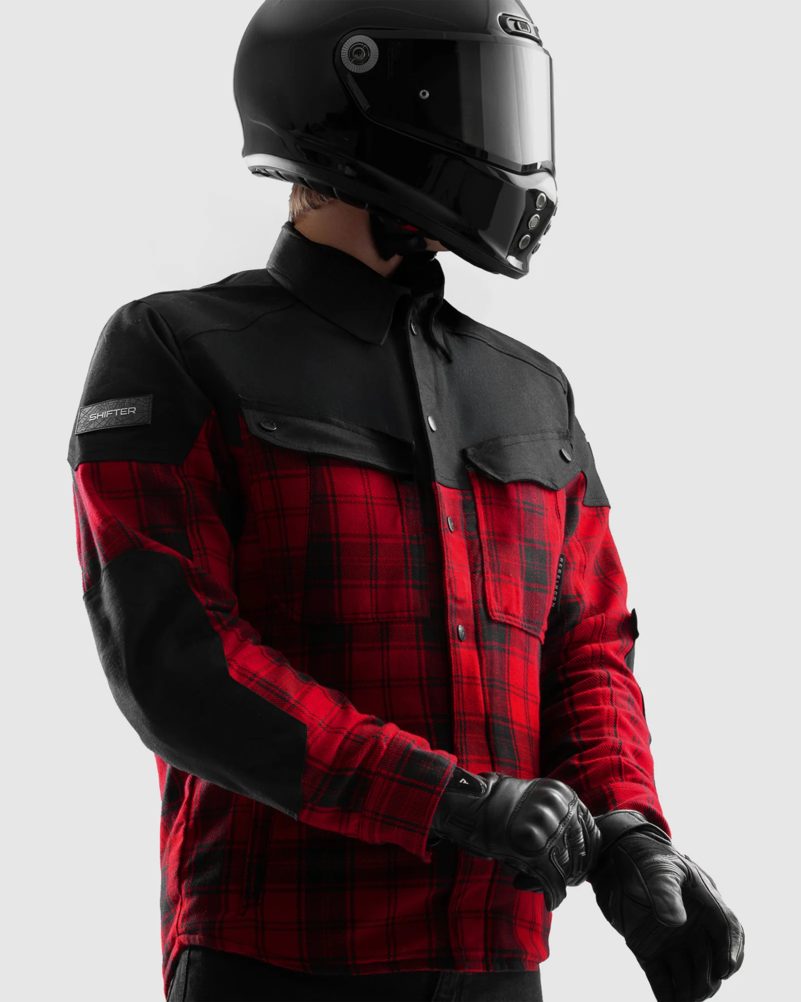 Shifter Motorcycle Shirt Red - Image 13