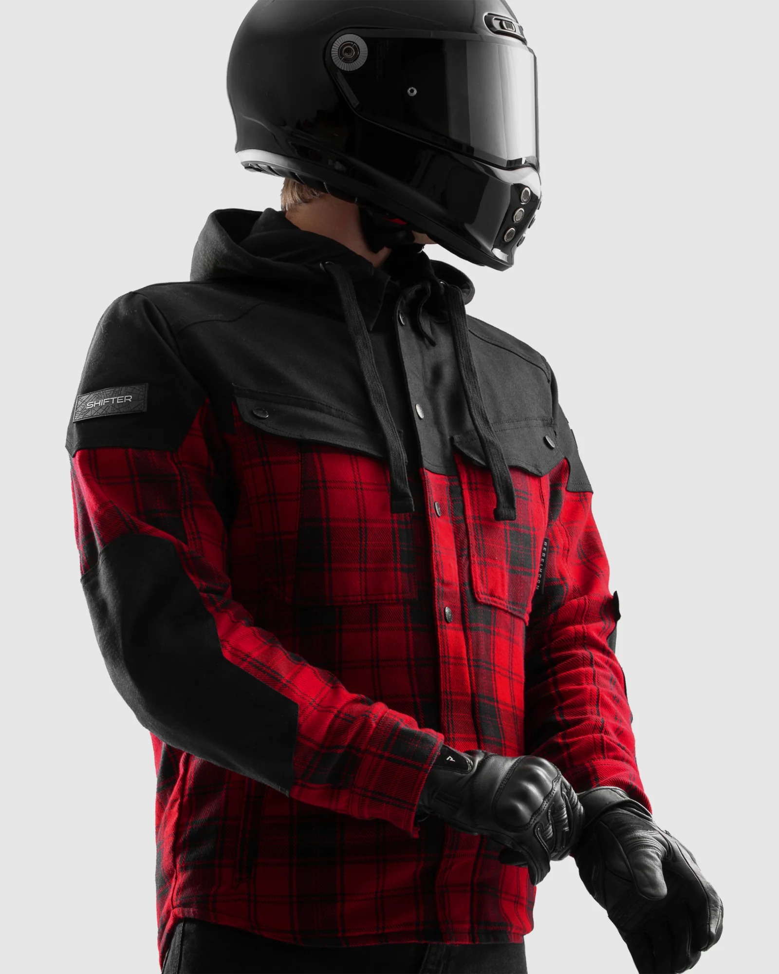 Shifter Motorcycle Shirt Red - Image 4