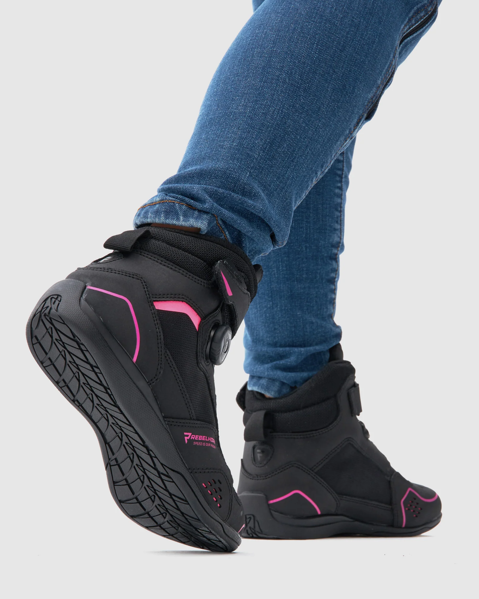 Spark II Women's Motorcycle Boots Pink - Image 11
