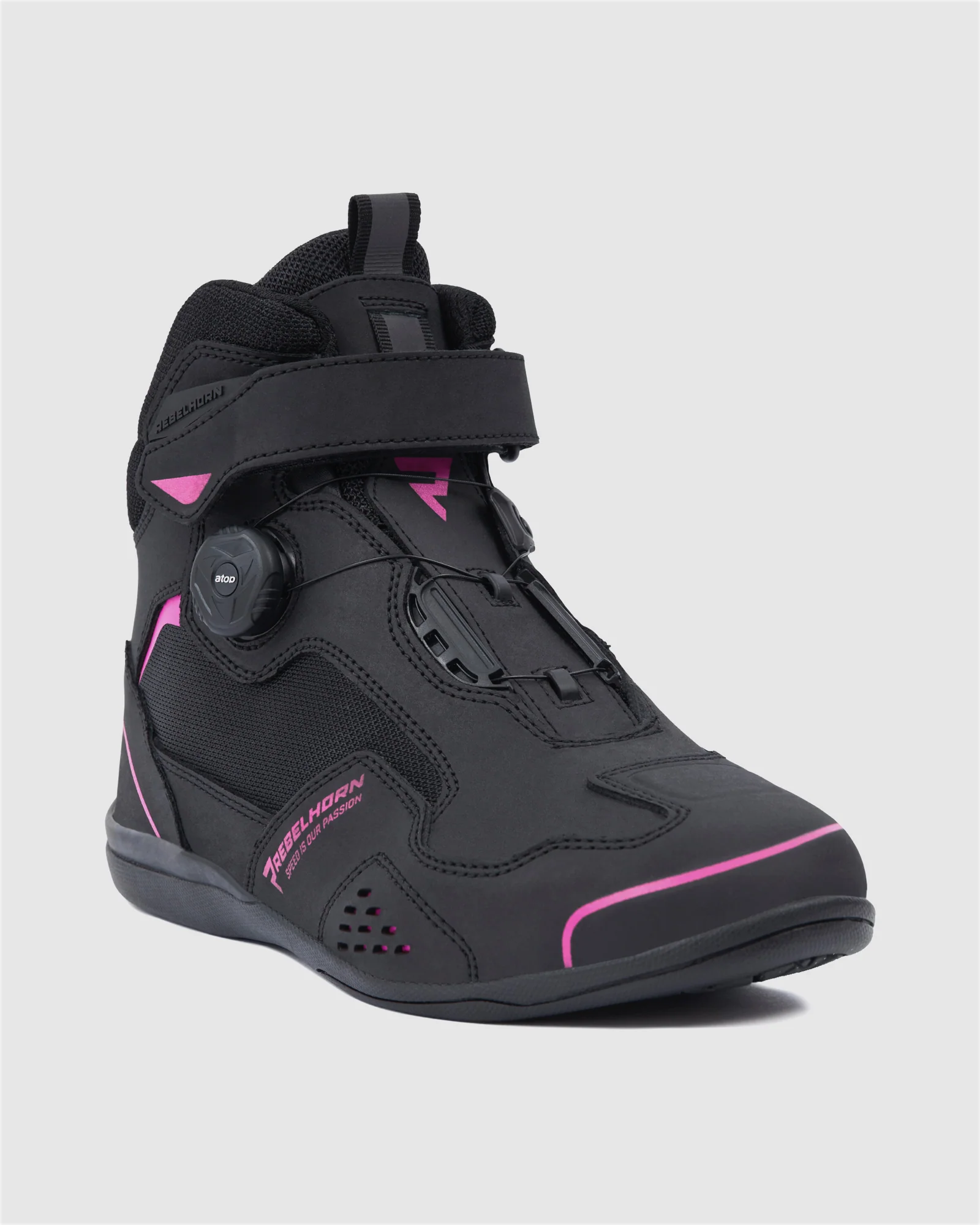 Spark II Women's Motorcycle Boots Pink - Image 5