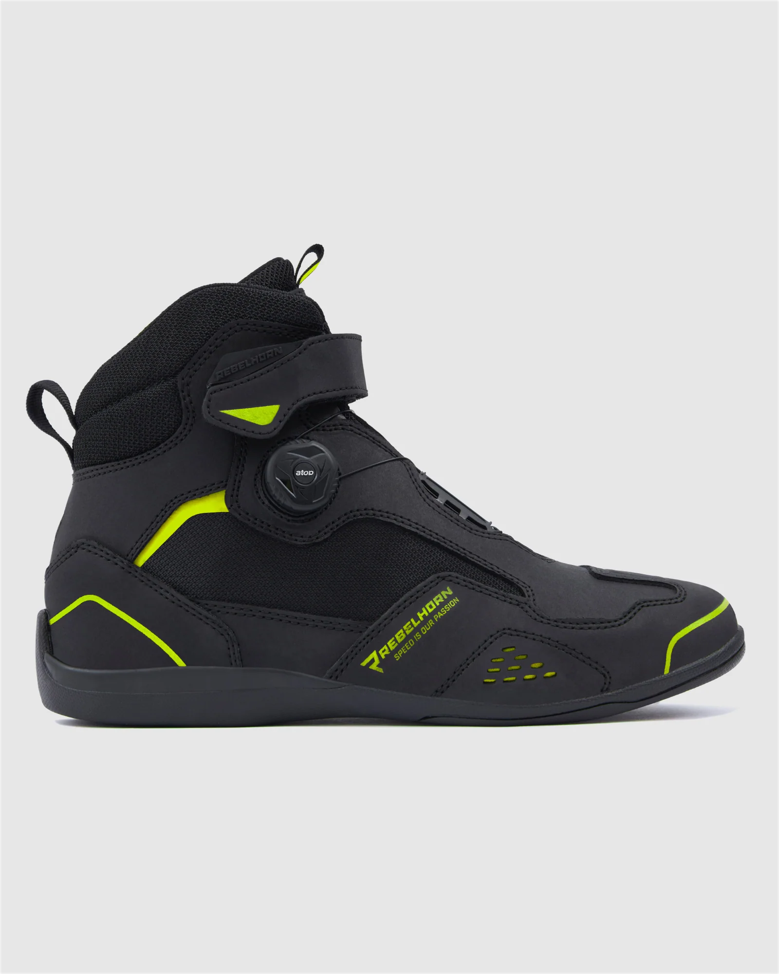 Spark II Motorcycle Boots Fluo Yellow - Image 2