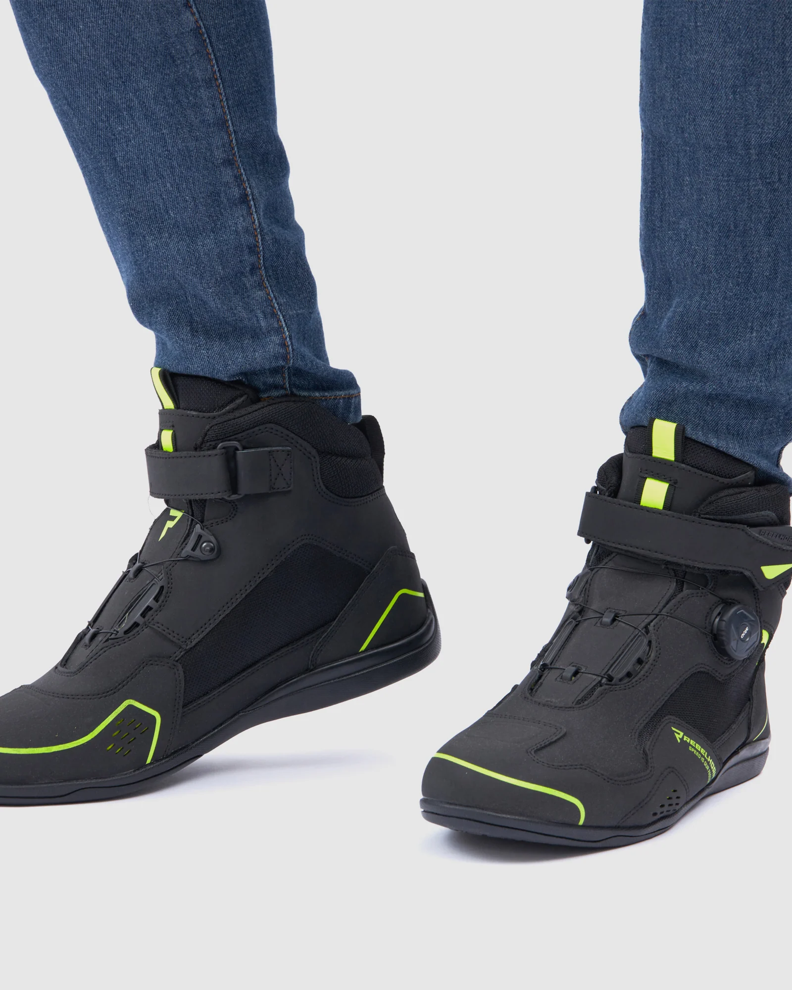 Spark II Motorcycle Boots Fluo Yellow - Image 9