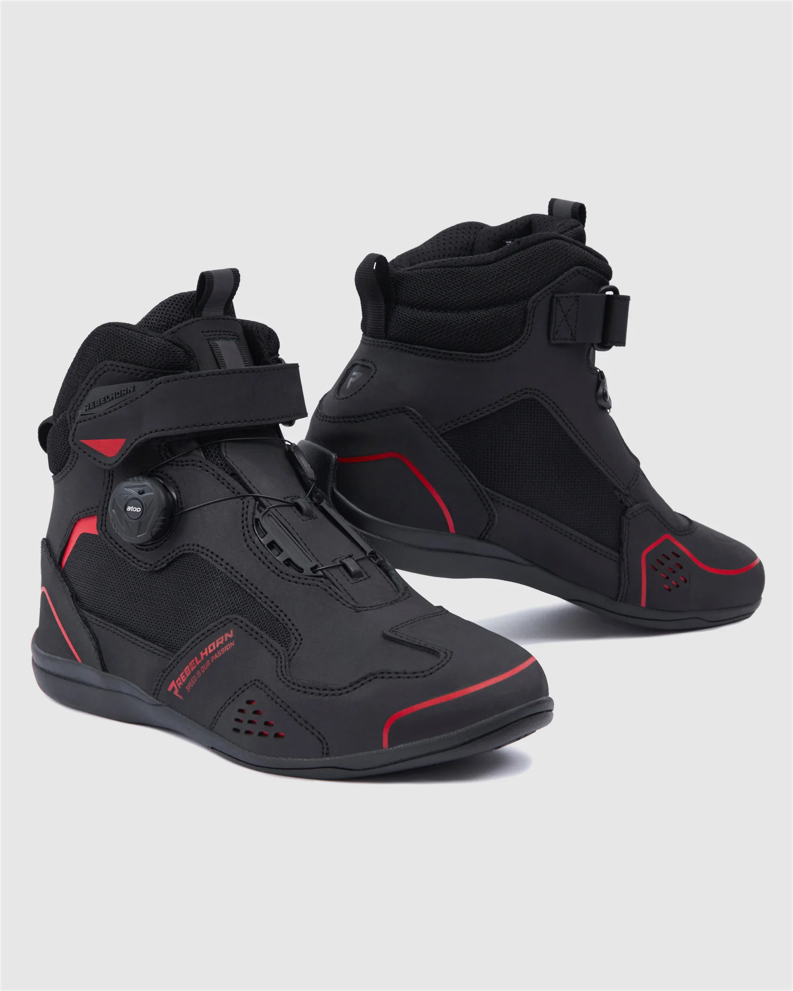 Spark II Motorcycle Boots Red