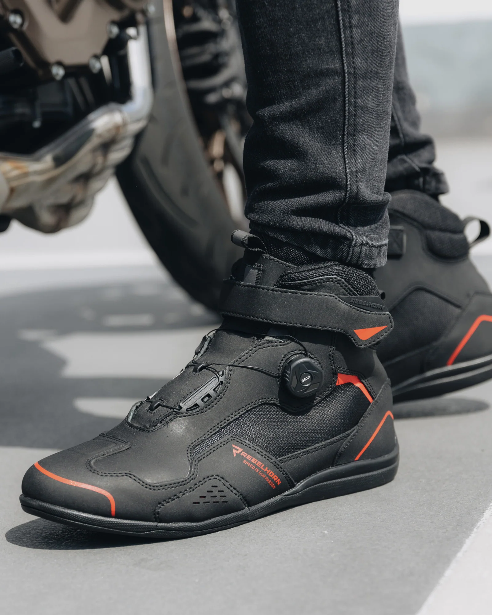 Spark II Motorcycle Boots Red - Image 10