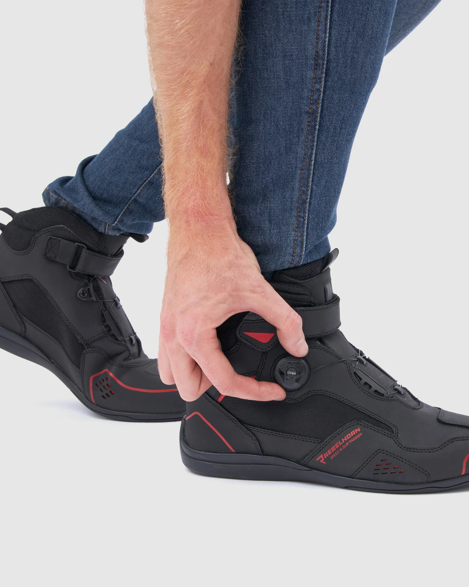 Spark II Motorcycle Boots Red - Image 4
