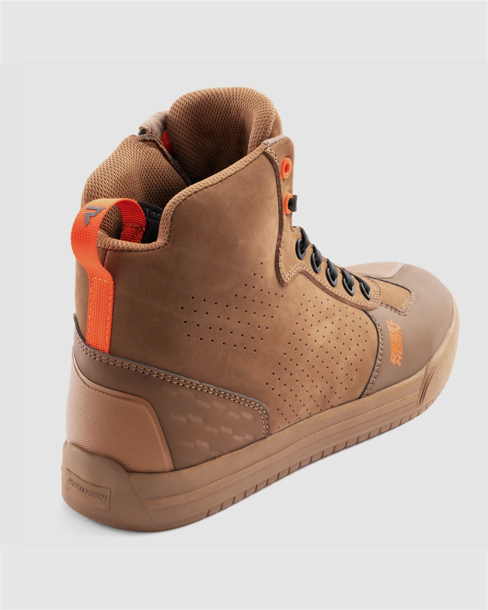 Spike Motorcycle Boots Brown - Image 2