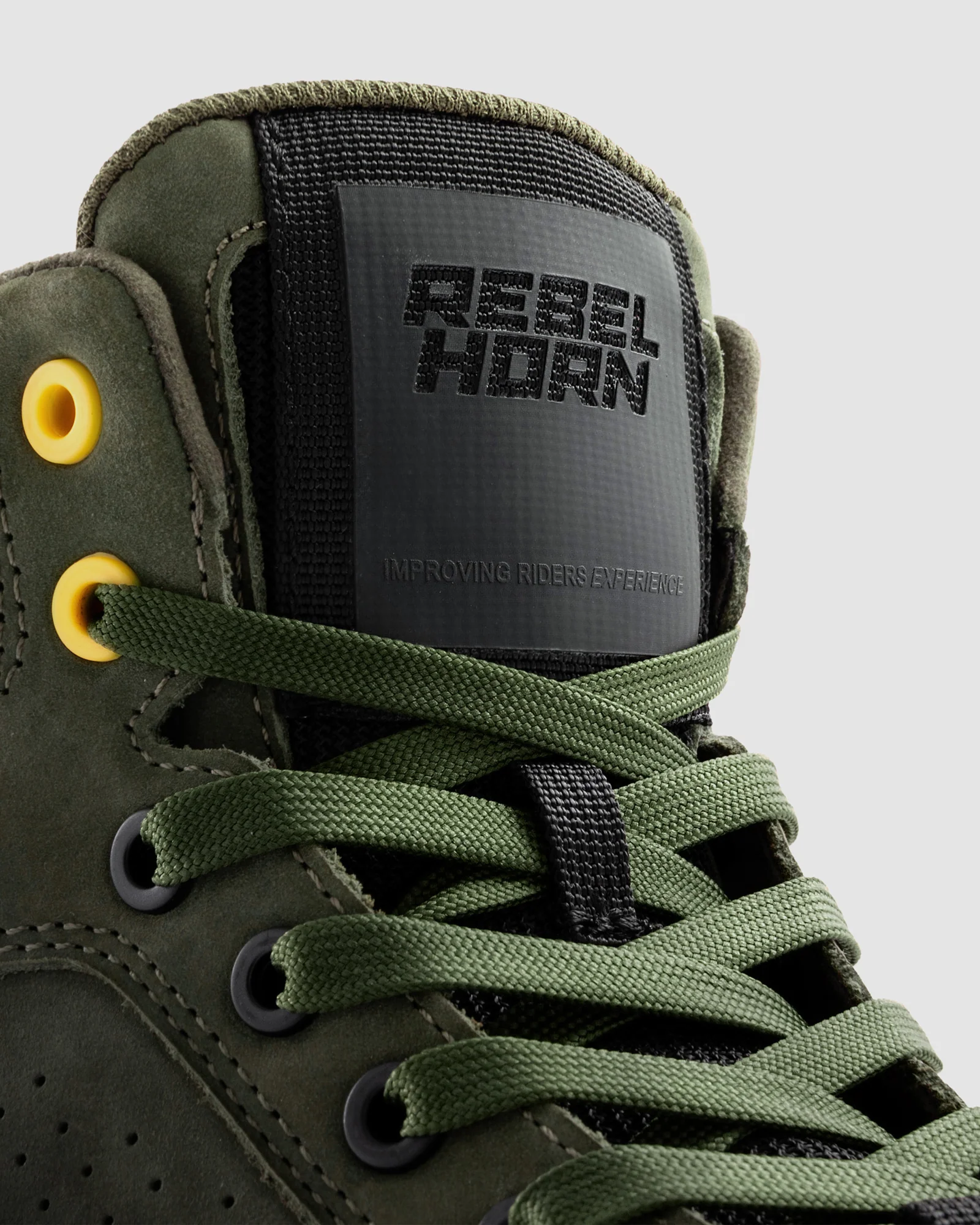 Spike Motorcycle Boots Olive - Image 5