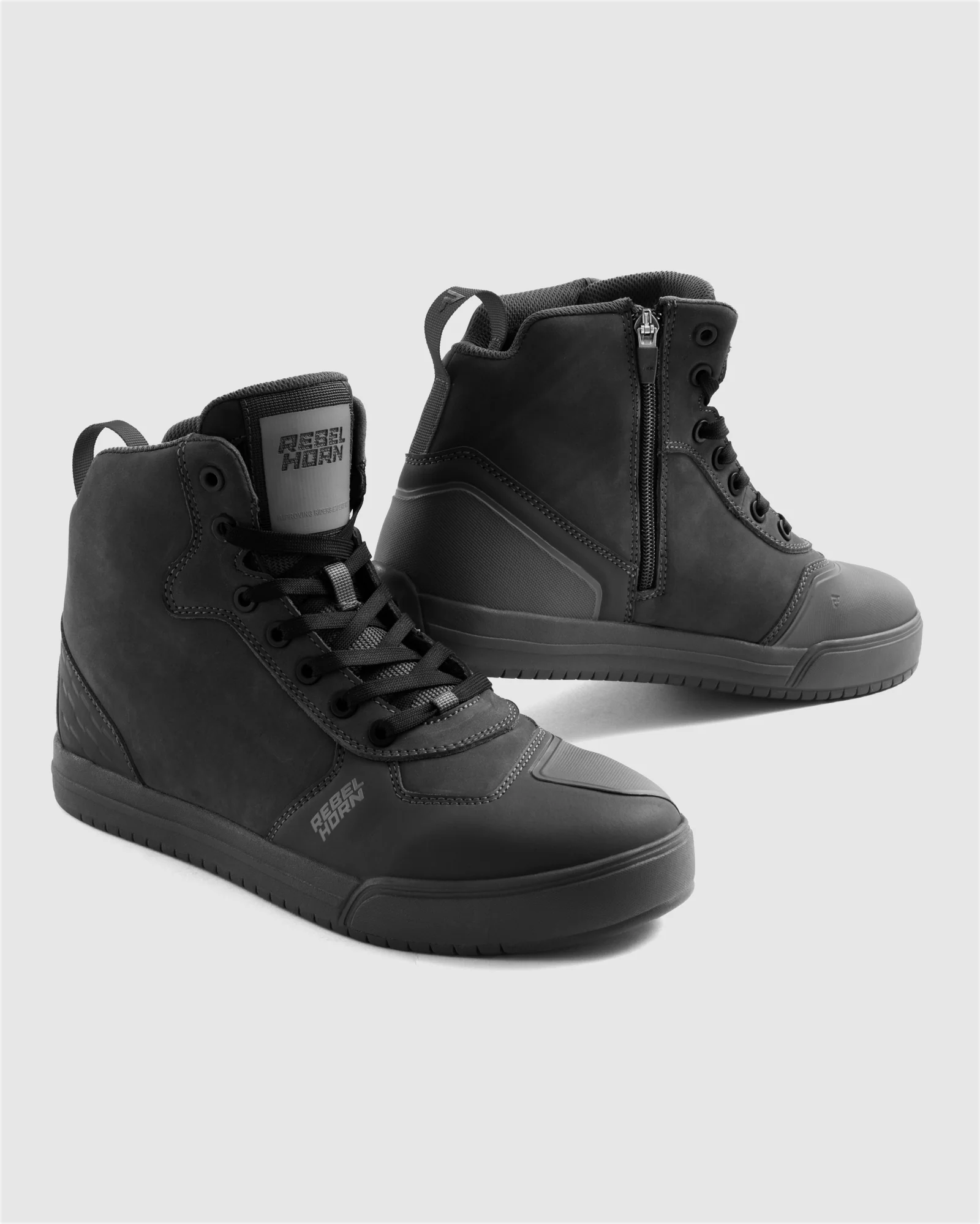 Spike Waterproof Motorcycle Boots Black