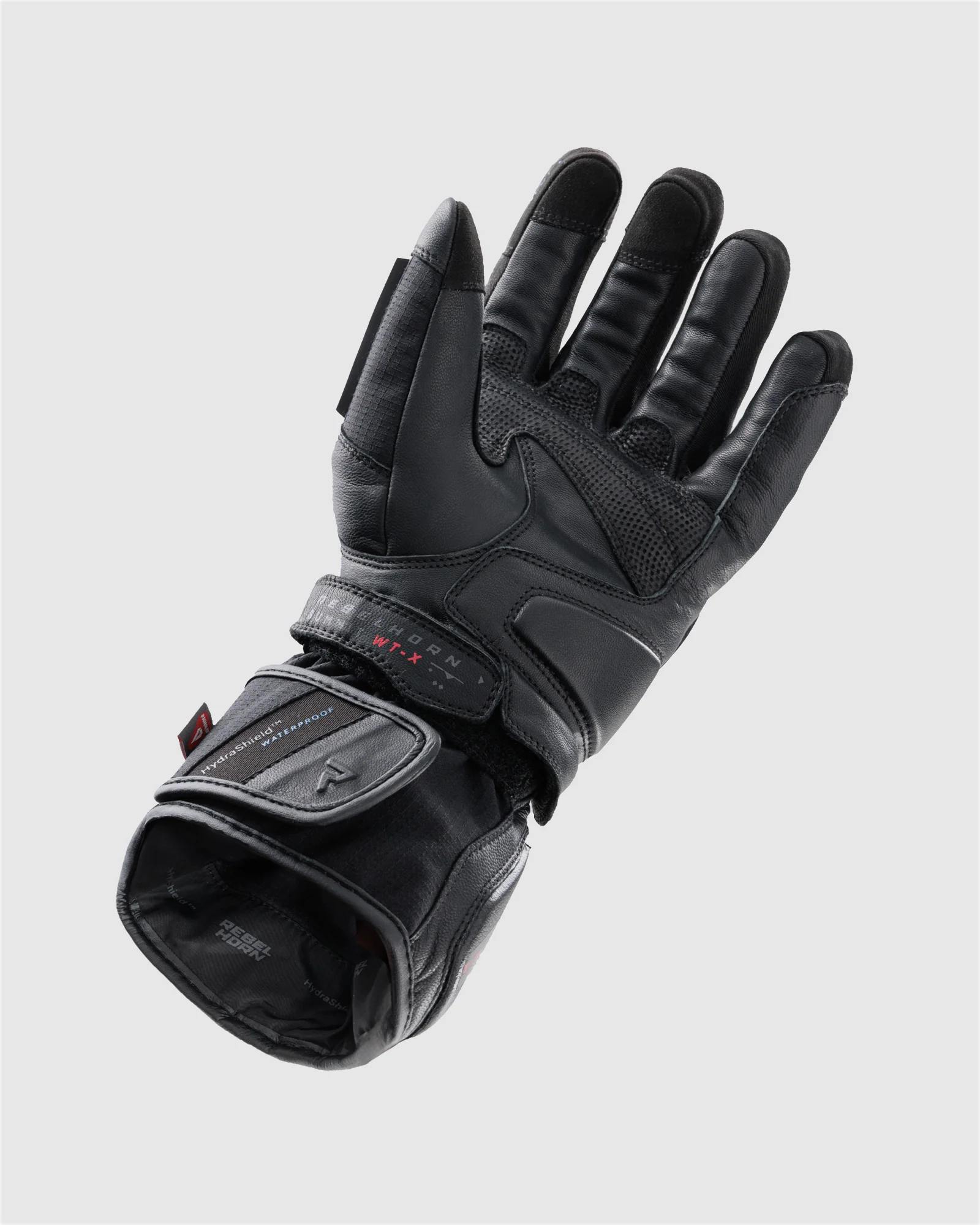 Summit Waterproof Motorcycle Gloves Black - Image 2