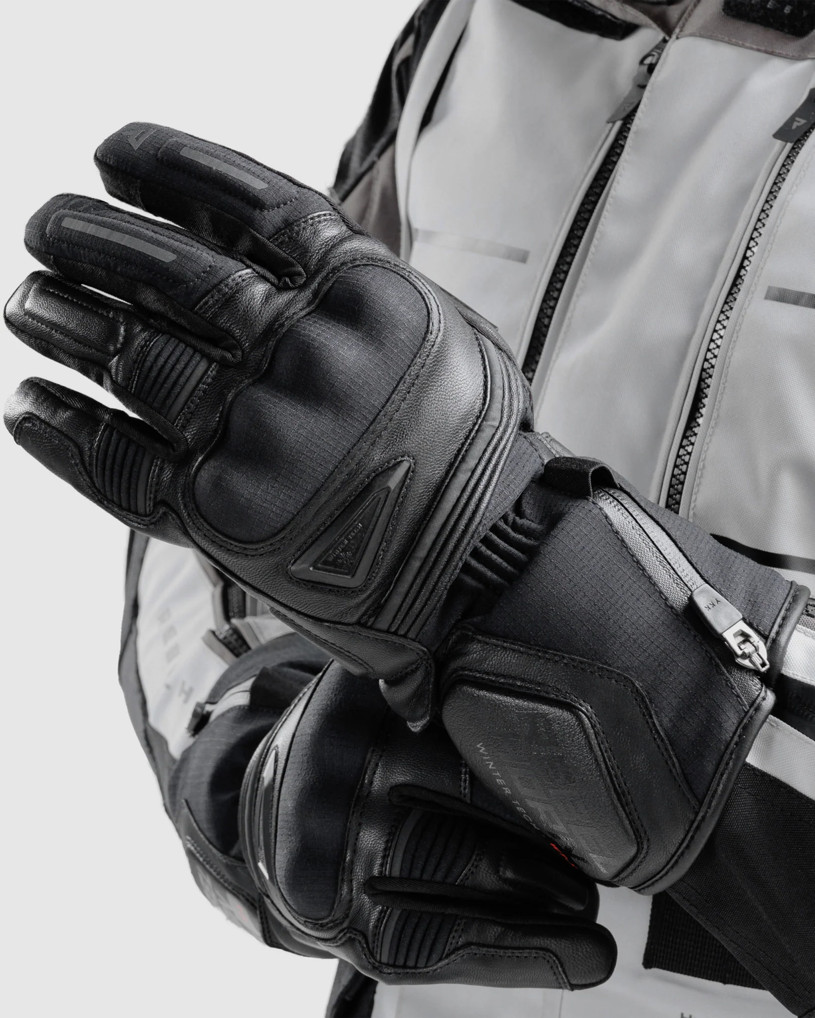 Summit Waterproof Motorcycle Gloves Black - Image 4