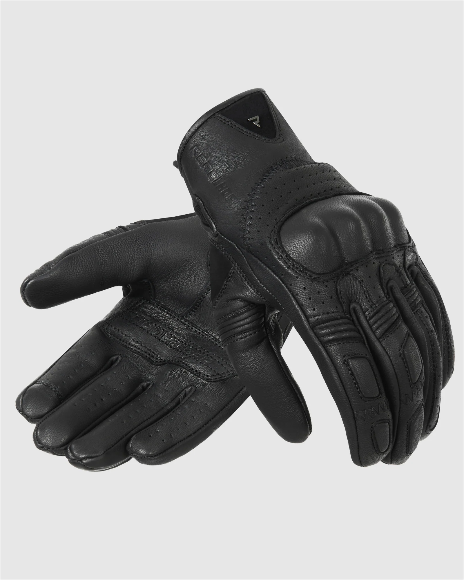 Thug II Perforated Motorcycle Gloves Black - Image 3