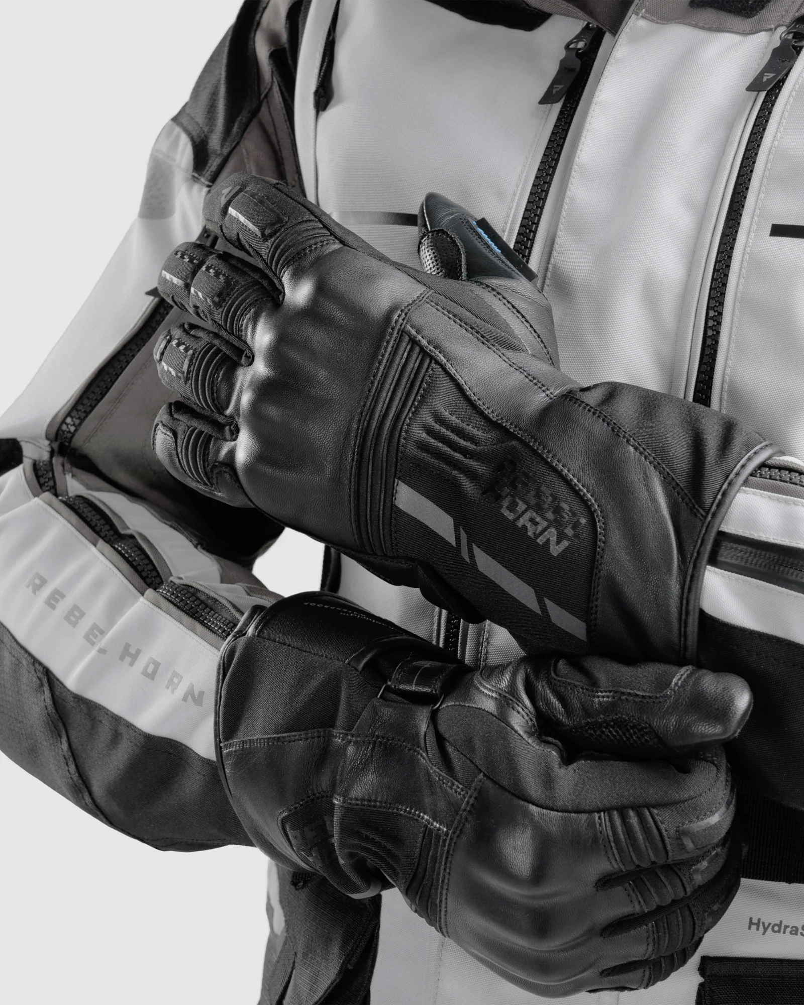 Tracer Waterproof Motorcycle Gloves Black - Image 4