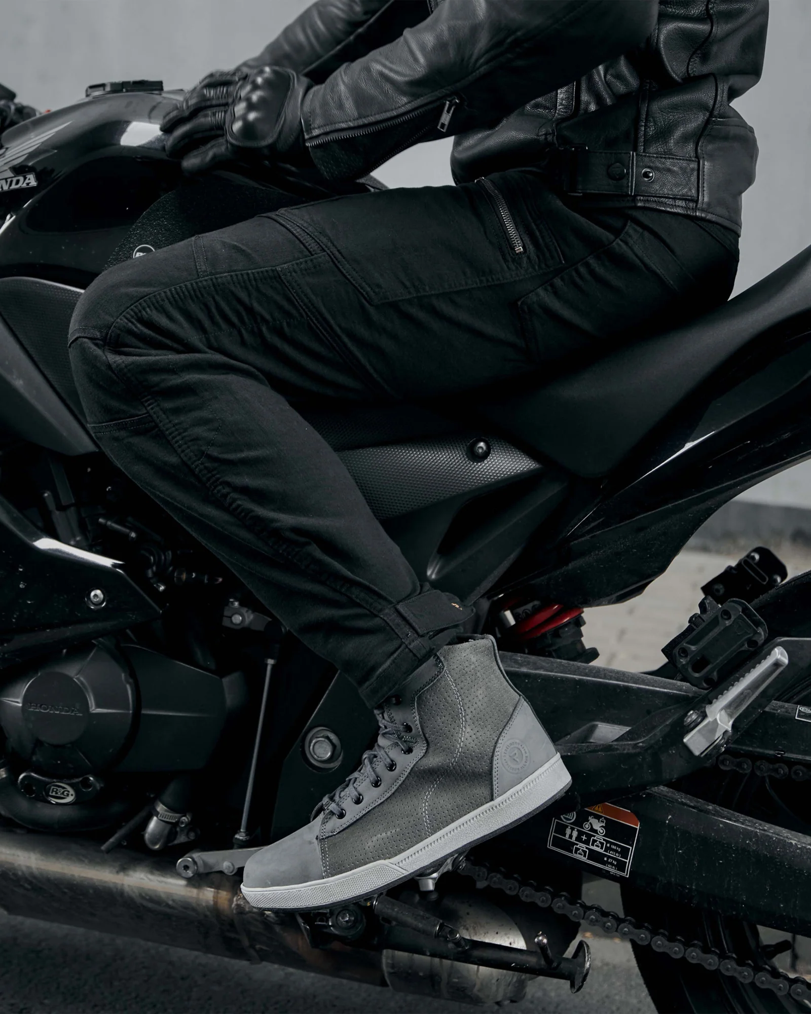 Urban III Motorcycle Jeans Washed Black - Image 3