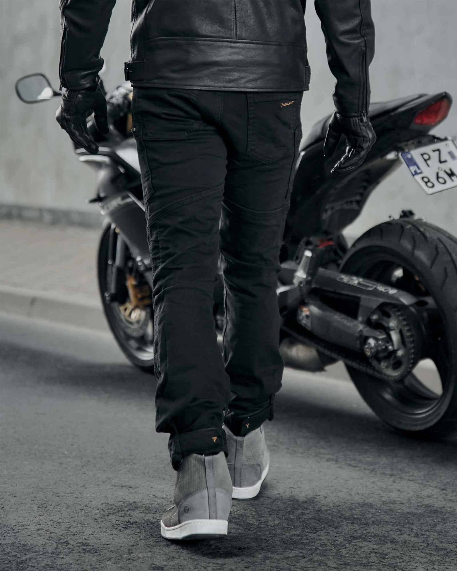 Urban III Motorcycle Jeans Washed Black - Image 5