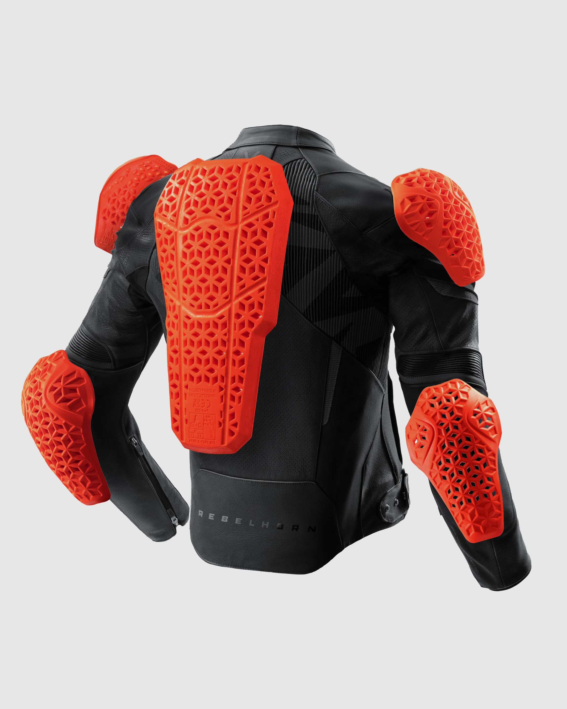 Vandal 2 Motorcycle Leather Jacket Black - Image 14