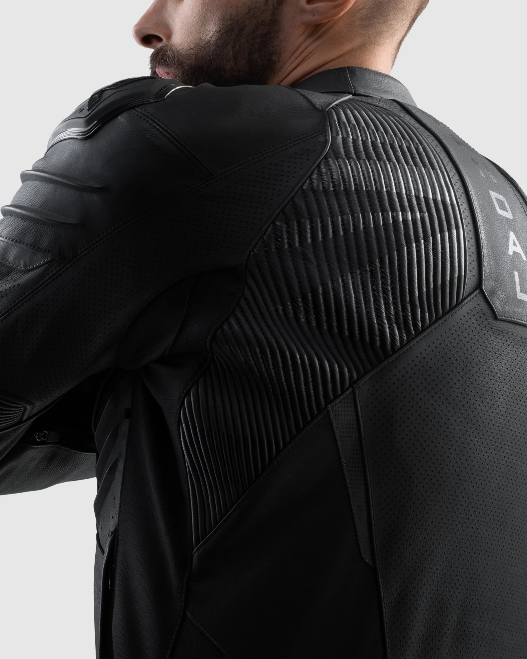 Vandal 2 Motorcycle Leather Jacket Black - Image 9