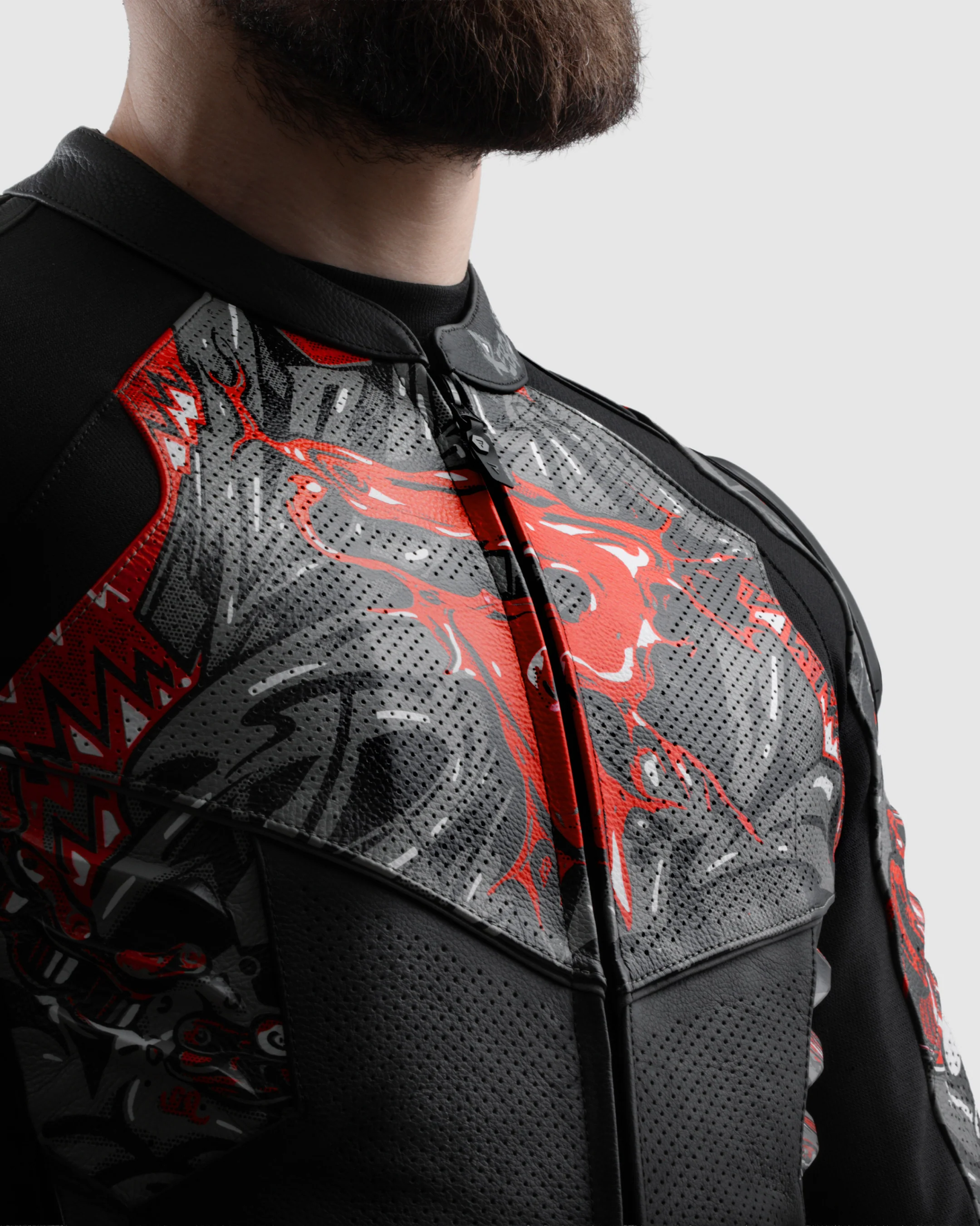 Vandal 2 Motorcycle Leather Jacket Cruze - Image 4