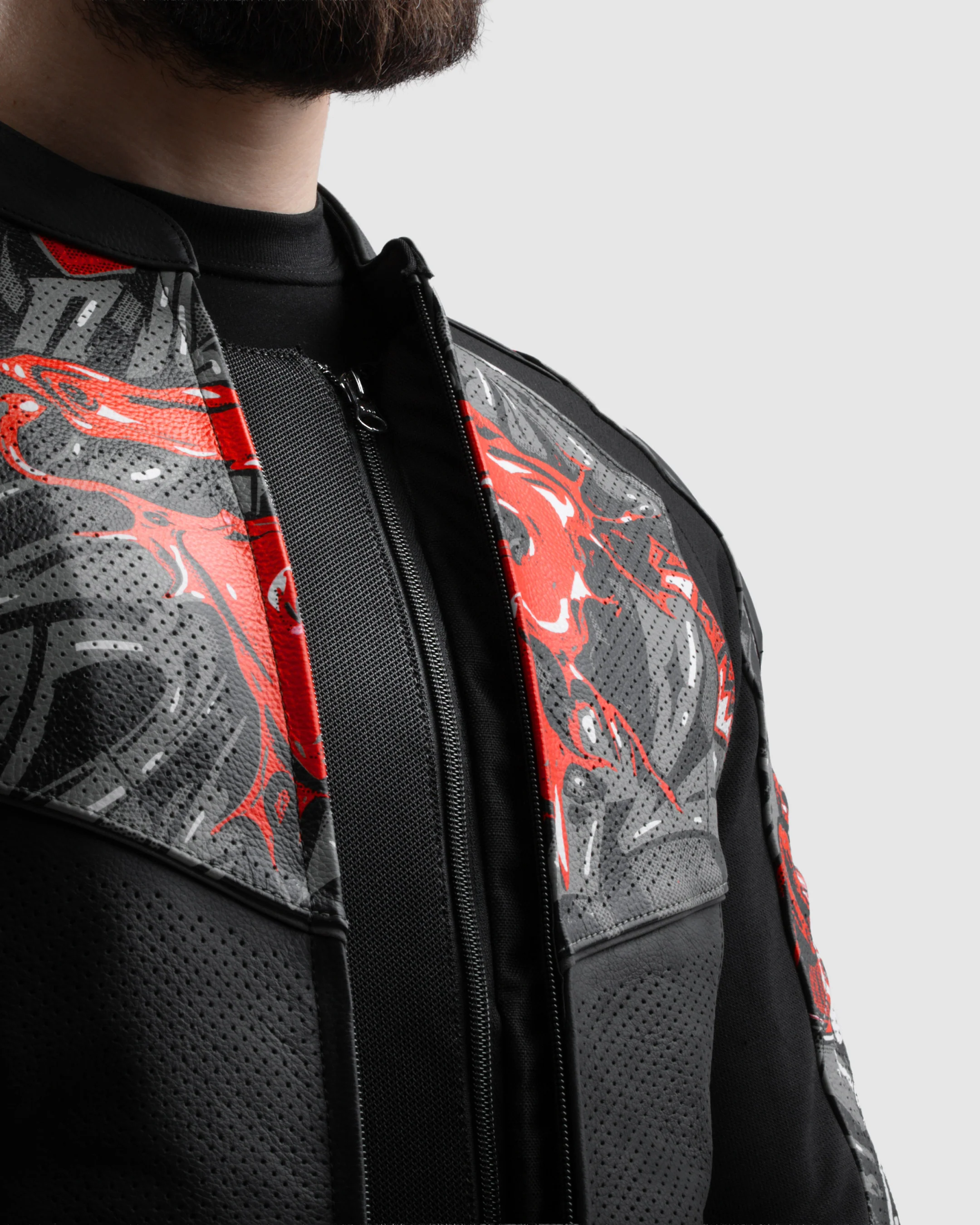 Vandal 2 Motorcycle Leather Jacket Cruze - Image 6