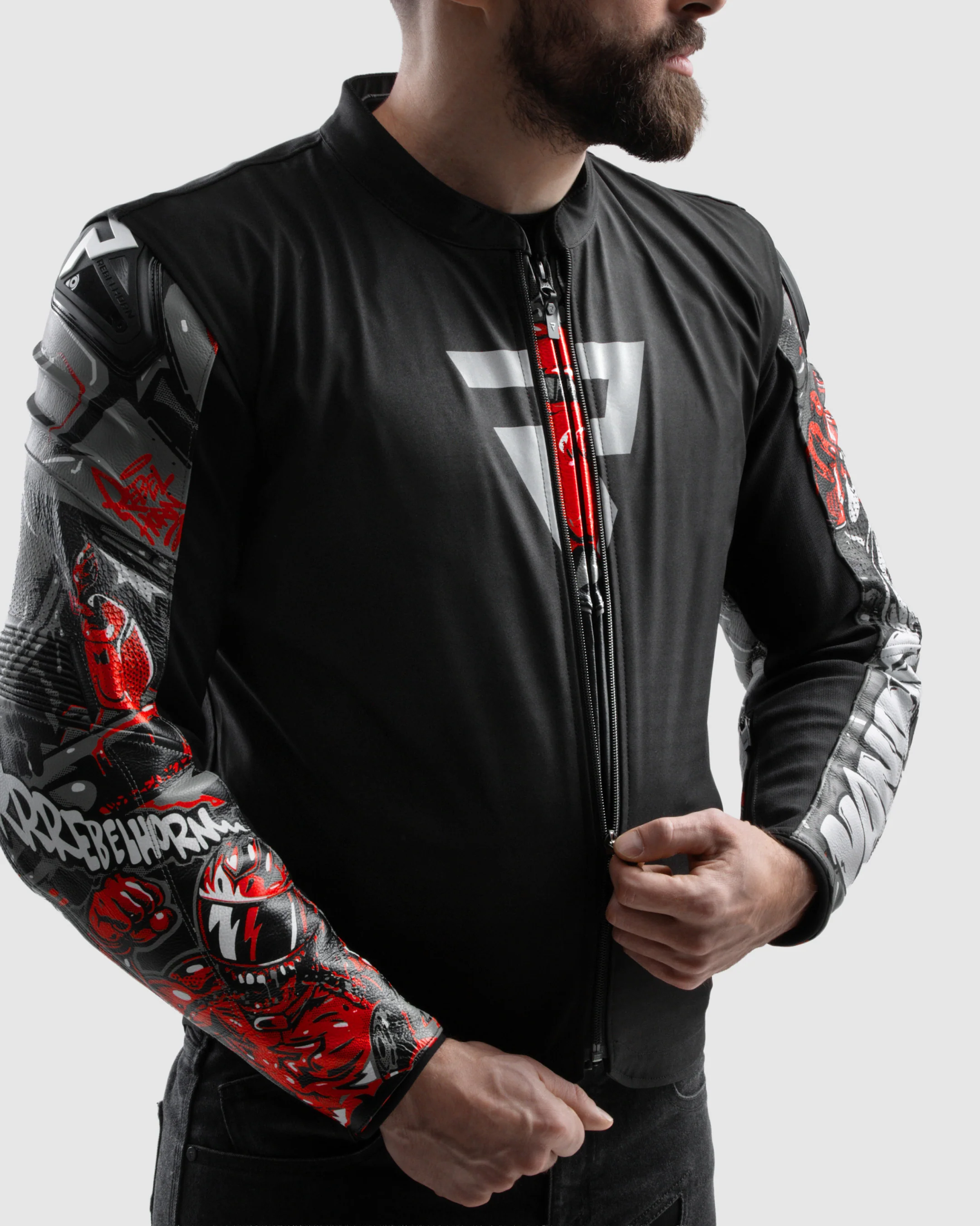 Vandal 2 Motorcycle Leather Jacket Cruze - Image 8