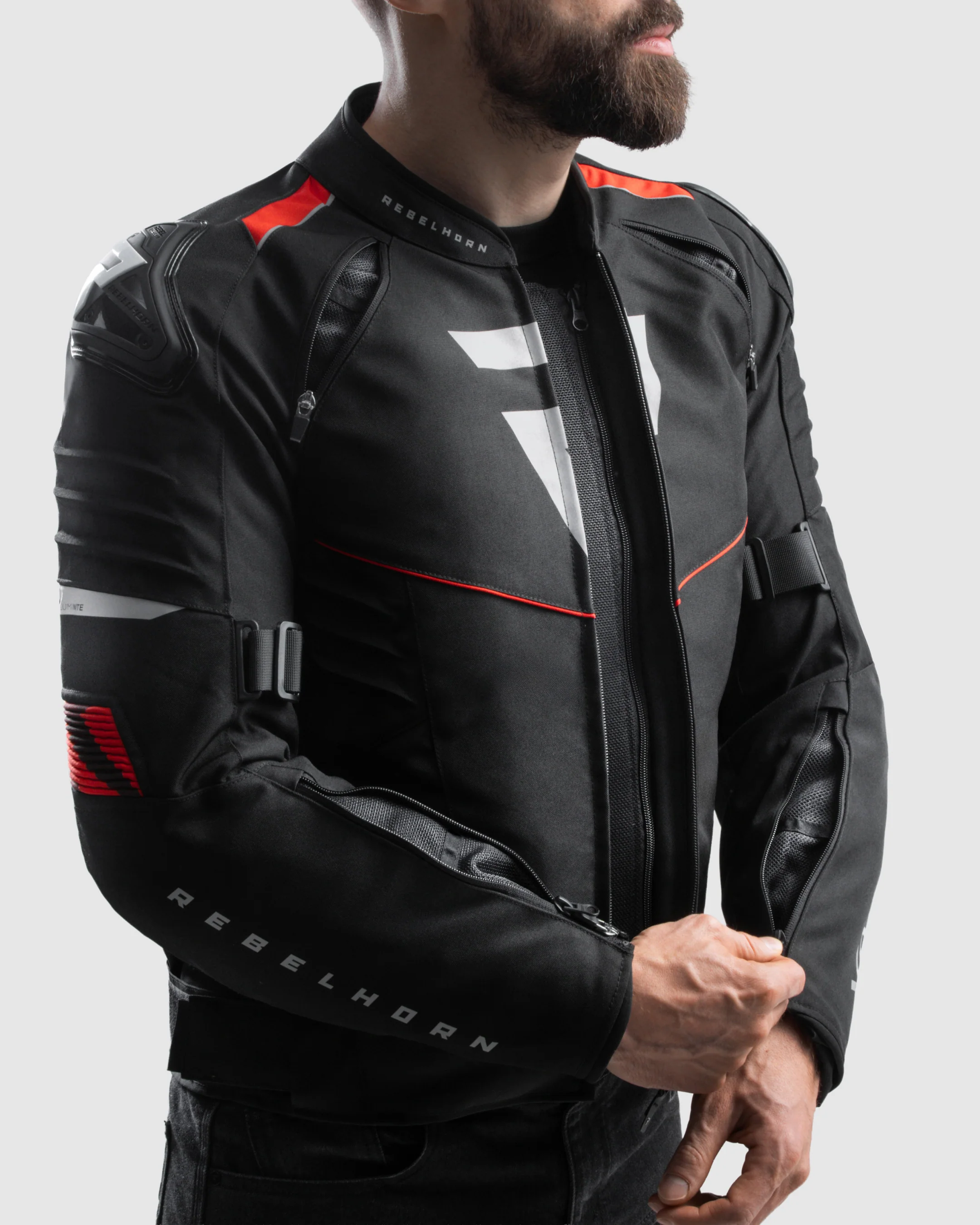 Vandal 2 TEX Motorcycle Jacket Red - Image 4