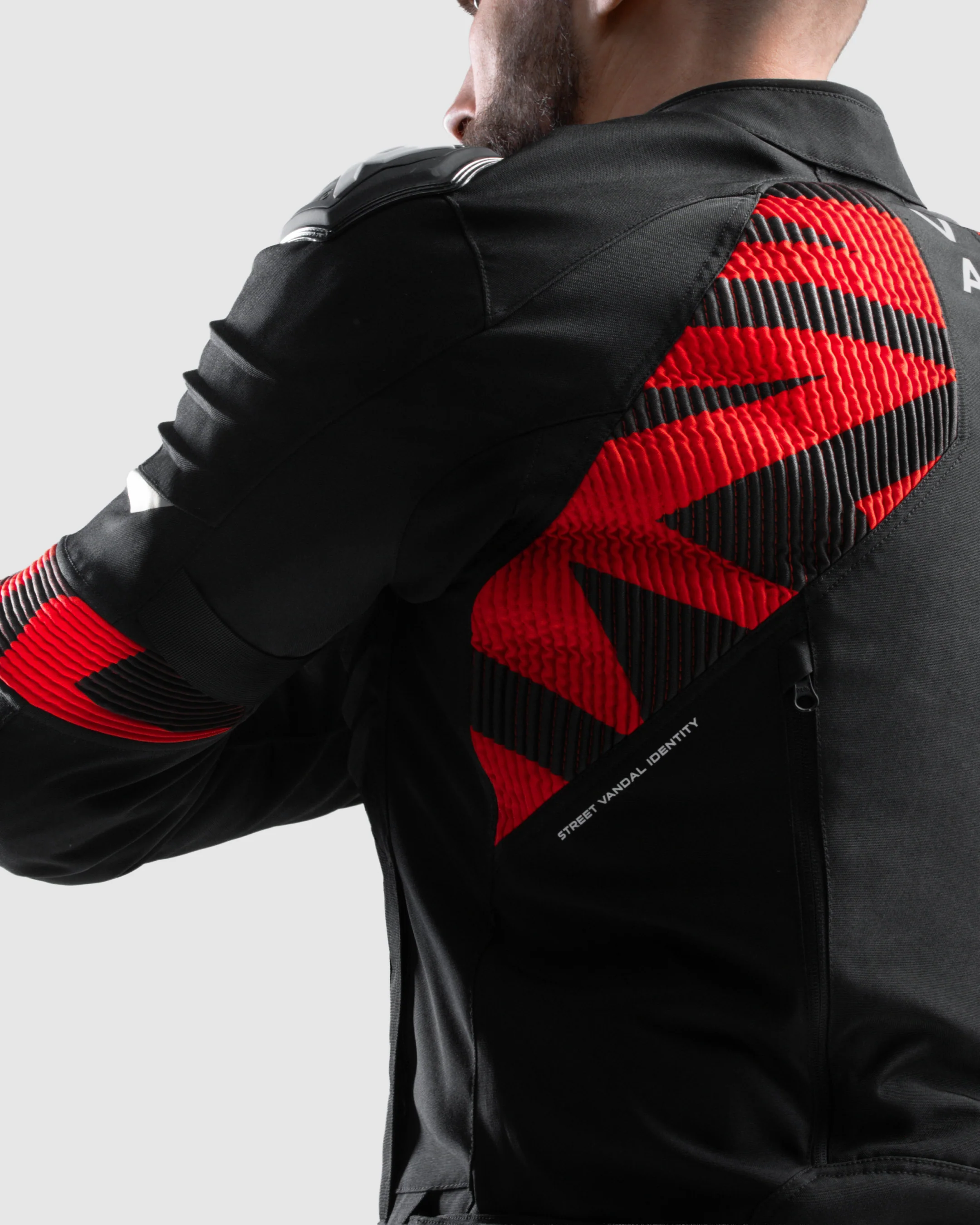 Vandal 2 TEX Motorcycle Jacket Red - Image 5