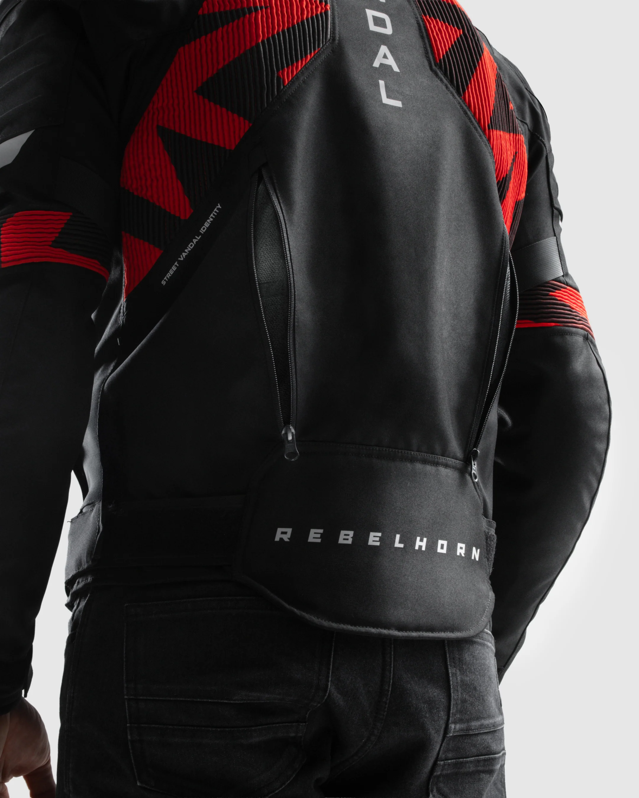 Vandal 2 TEX Motorcycle Jacket Red - Image 6