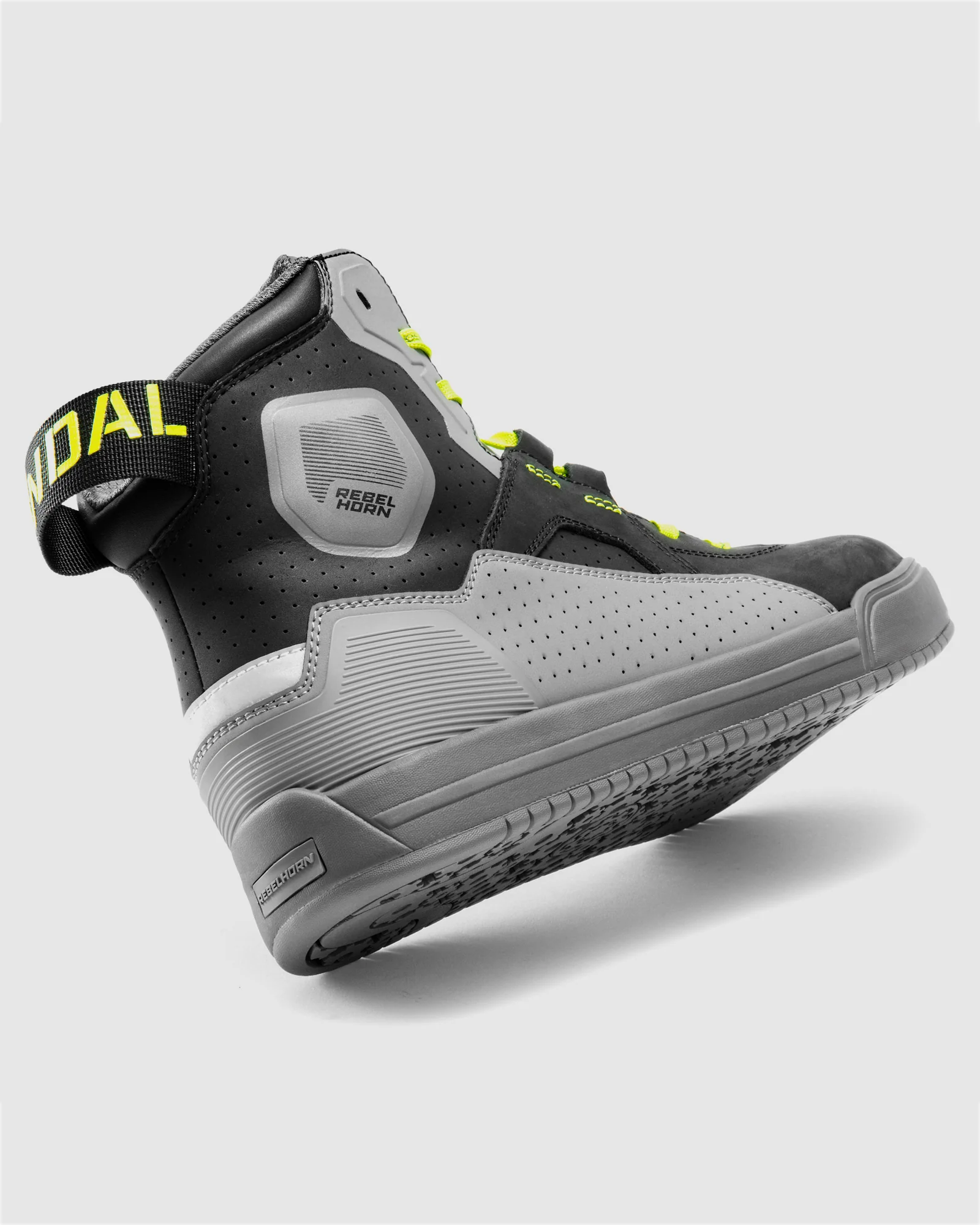 Vandal II Motorcycle Boots Grey - Image 4