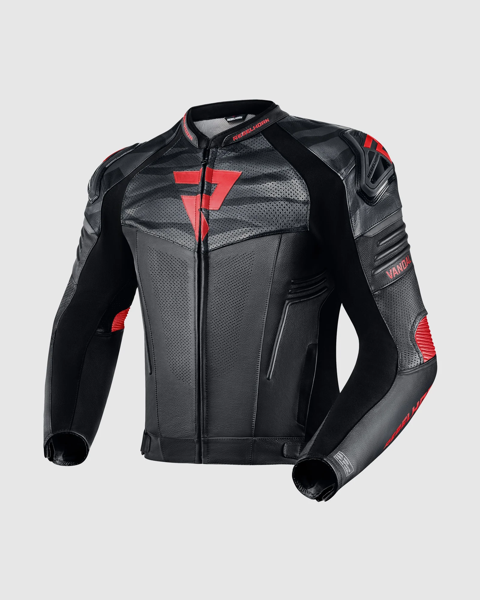 Vandal Motorcycle Leather Jacket Red
