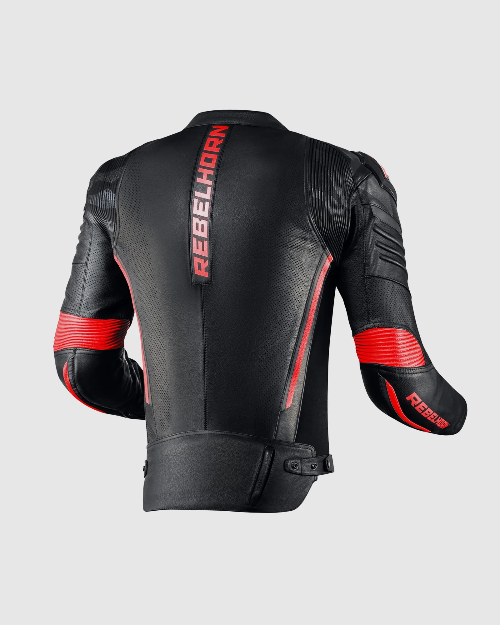 Vandal Motorcycle Leather Jacket Red - Image 2