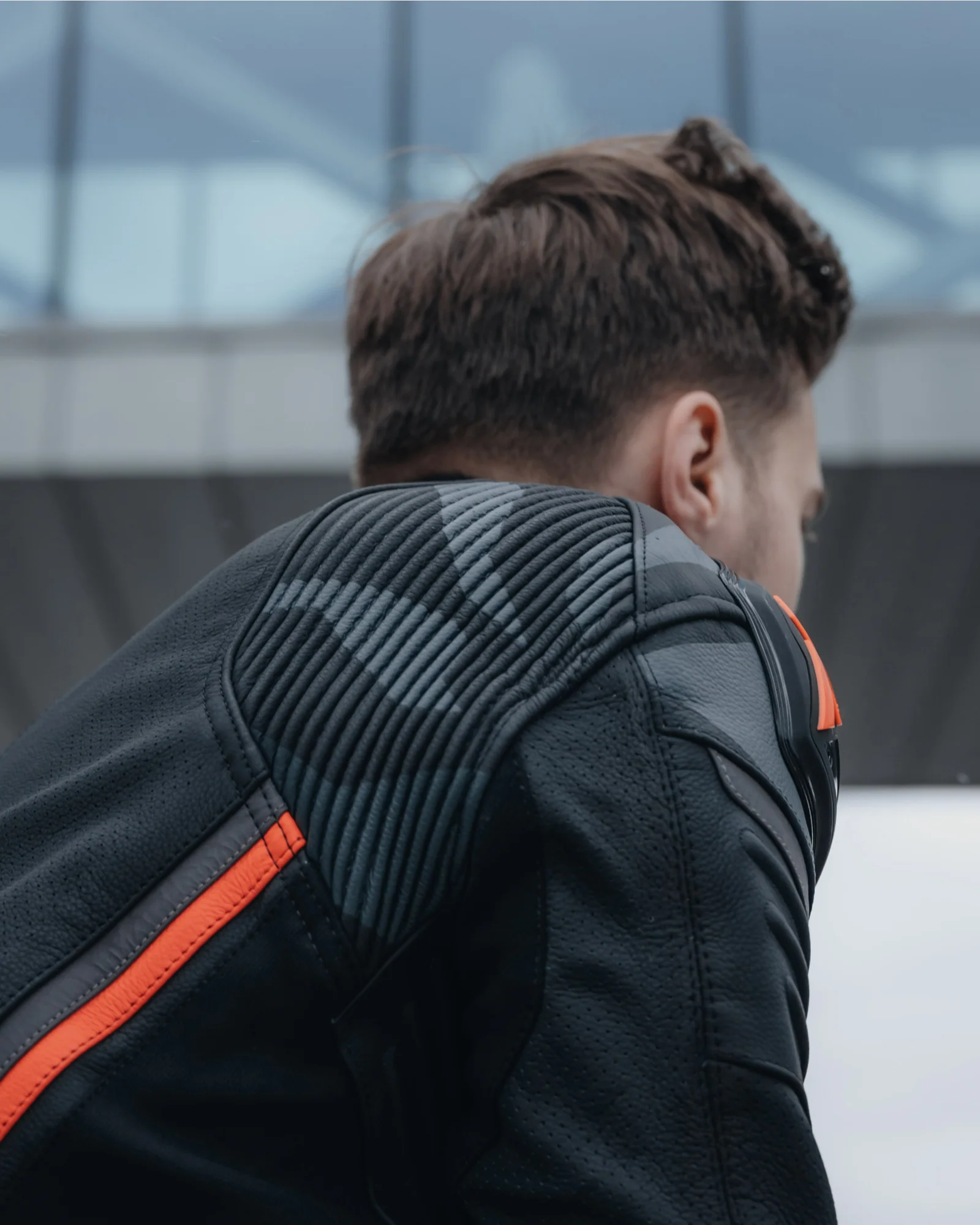 Vandal Motorcycle Leather Jacket Red - Image 3